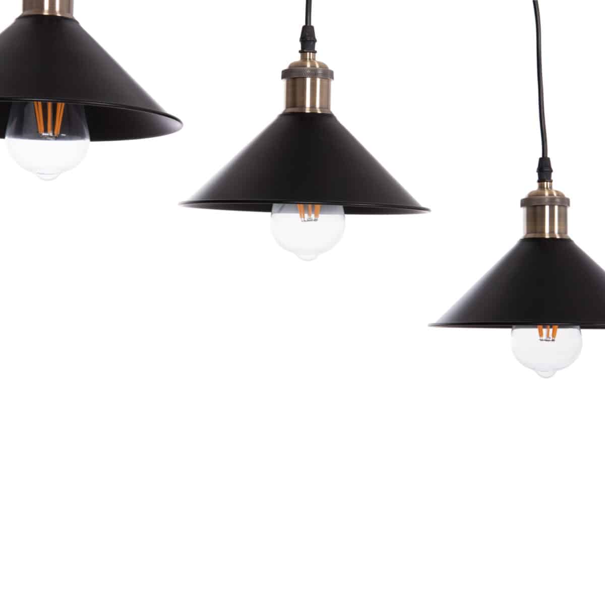 ΦΩΤΙΣΤΙΚΟ ΟΡΟΦΗΣ 3ΦΩΤΟ BELL HM7533.11 ΜΑΥΡΟ ΜΕΤΑΛΛΟ-ΧΑΛΚΙΝΟ ΝΤΟΥΙ Φ21,5x128Υεκ. - Image 5