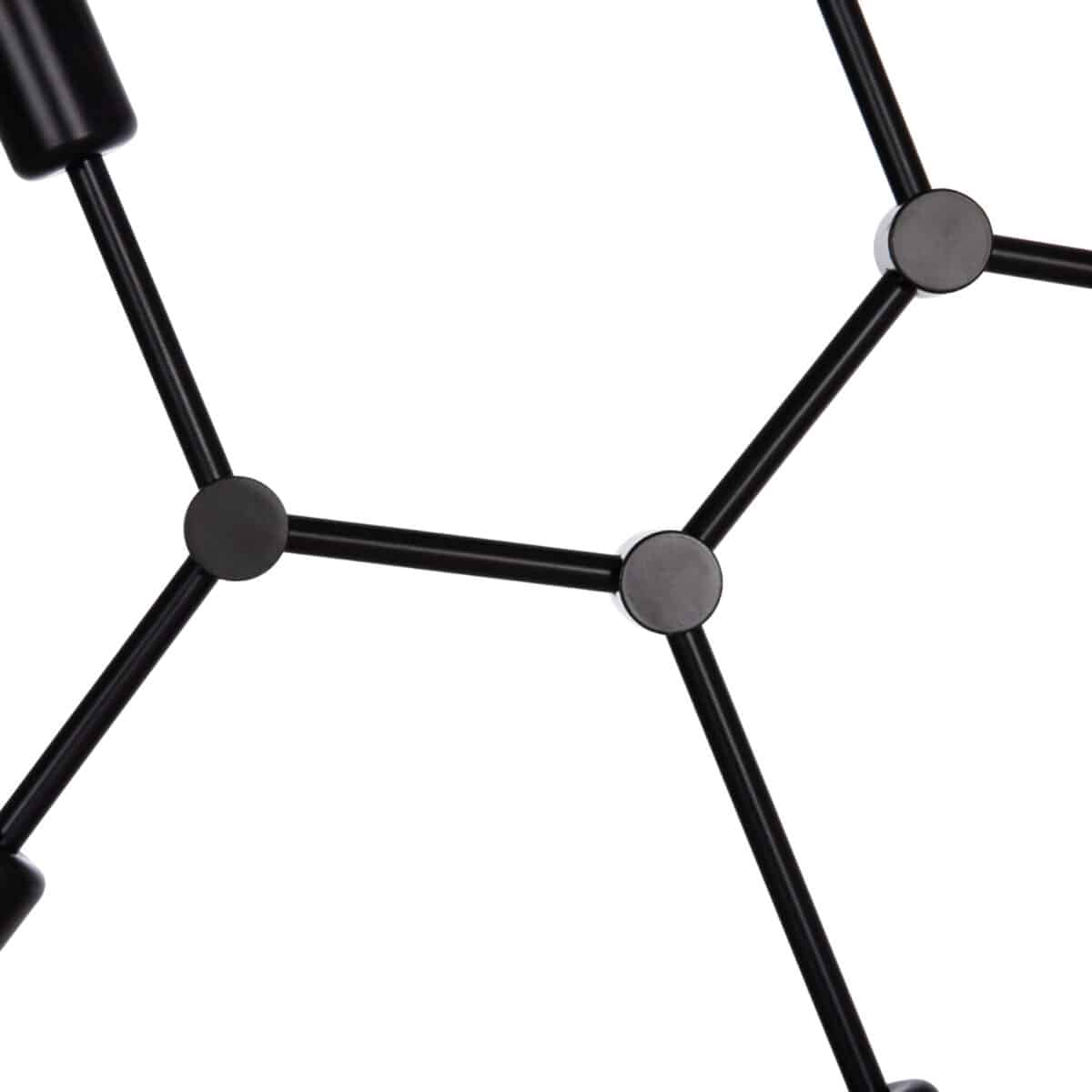 ΦΩΤΙΣΤΙΚΟ ΟΡΟΦΗΣ 4-ΦΩΤΟ LIGHTY HM7405.11 ΜΕΤΑΛΛΟ ΣΕ ΜΑΥΡΟ 57x5x52Υεκ. - Image 5