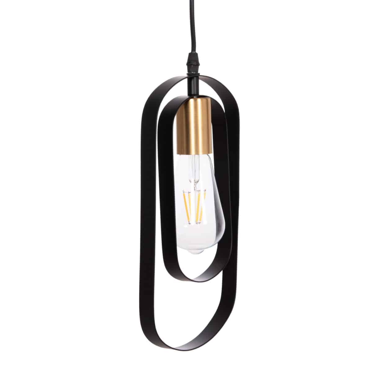 ΦΩΤΙΣΤΙΚΟ ΟΡΟΦΗΣ 5-ΦΩΤΟ BIUT HM7545.11 ΜΑΥΡΟ ΜΕΤΑΛΛΟ-ΧΡΥΣΟ ΝΤΟΥΙ 80x6x138Υεκ. - Image 5