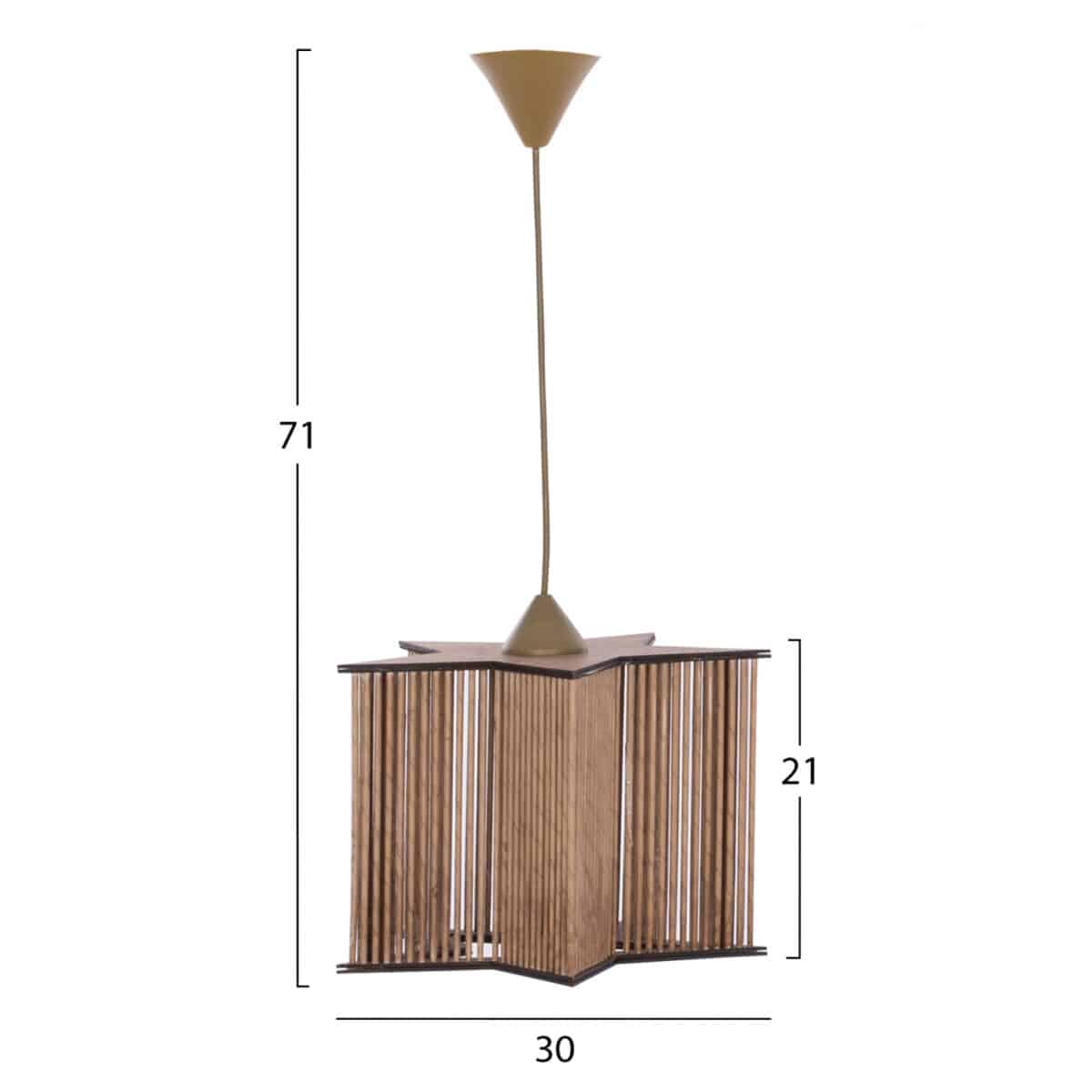 ΦΩΤΙΣΤΙΚΟ ΟΡΟΦΗΣ ΕΣΩΤΕΡΙΚΟΥ ΧΩΡΟΥ HM7485.02 ΣΕ ΦΥΣΙΚΟ ΧΡΩΜΑ 30x30x71Υεκ. - Image 2