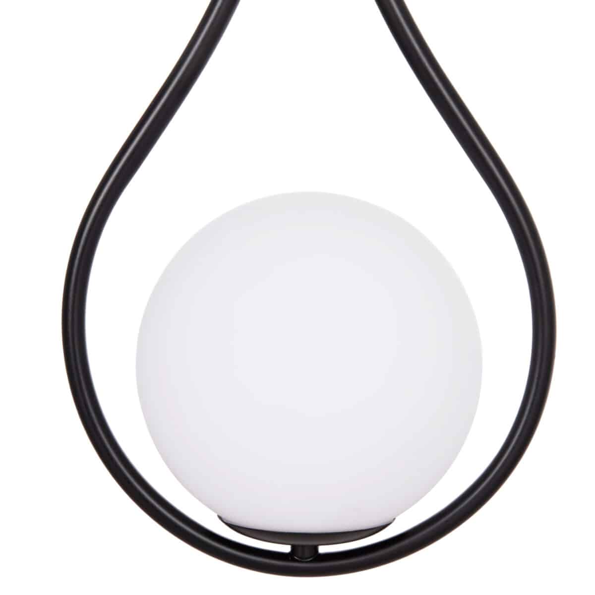 ΦΩΤΙΣΤΙΚΟ ΟΡΟΦΗΣ DROPLET HM7503.11 ΜΕΤΑΛΛΟ ΣΕ ΜΑΥΡΟ-ΛΕΥΚΟΣ ΓΛΟΜΠΟΣ 23,5x12x147Υεκ. - Image 5