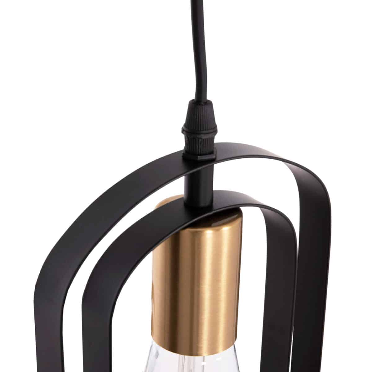 ΦΩΤΙΣΤΙΚΟ ΟΡΟΦΗΣ ΚΡΕΜΑΣΤΟ BIUT HM7528.11 ΜΑΥΡΟ ΜΕΤΑΛΛΟ-ΧΡΥΣΟ ΝΤΟΥΙ Φ23x139Υεκ. - Image 6