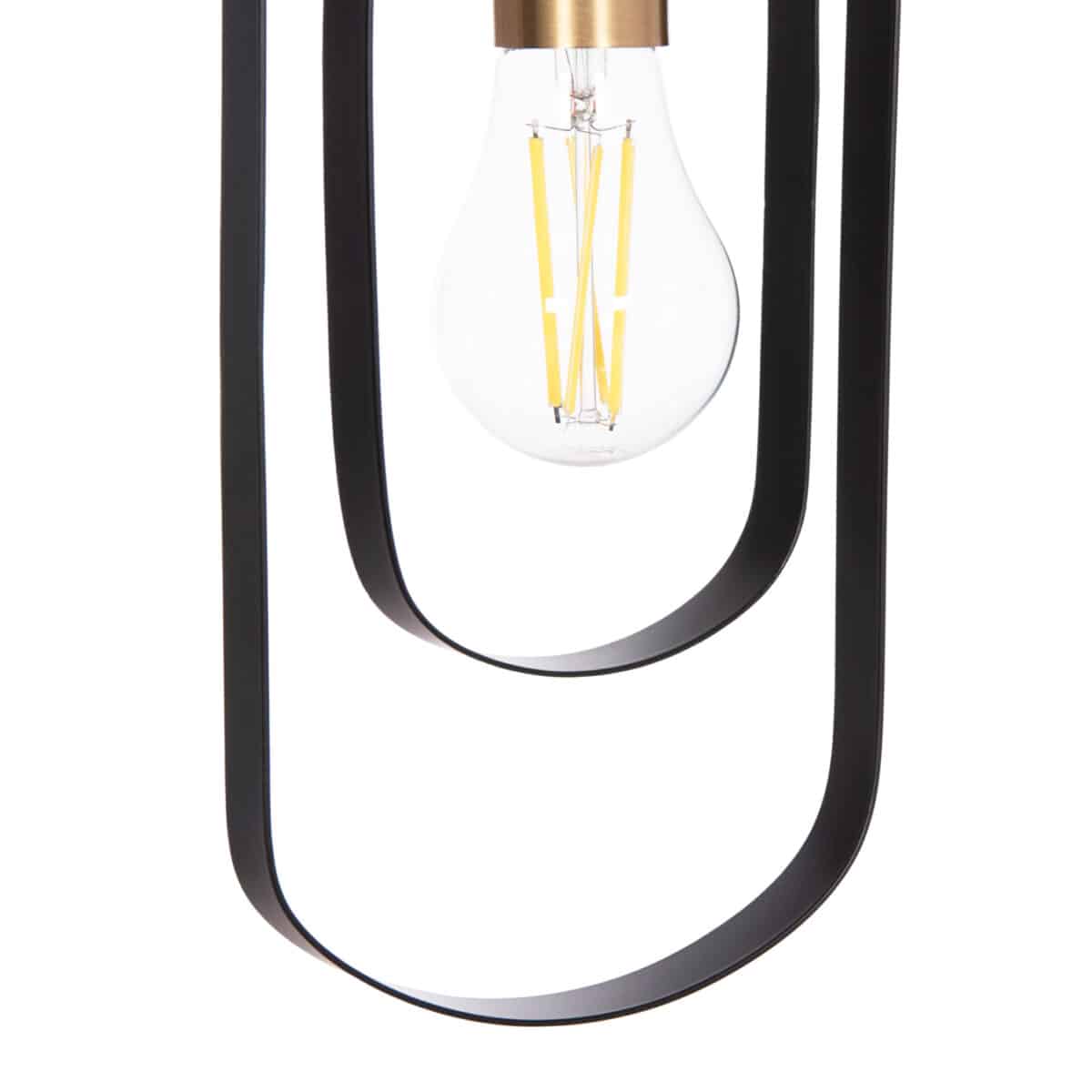 ΦΩΤΙΣΤΙΚΟ ΟΡΟΦΗΣ ΚΡΕΜΑΣΤΟ BIUT HM7537.11 ΜΑΥΡΟ ΜΕΤΑΛΛΟ-ΧΡΥΣΟ ΝΤΟΥΙ 15,5x4x130Υεκ. - Image 7