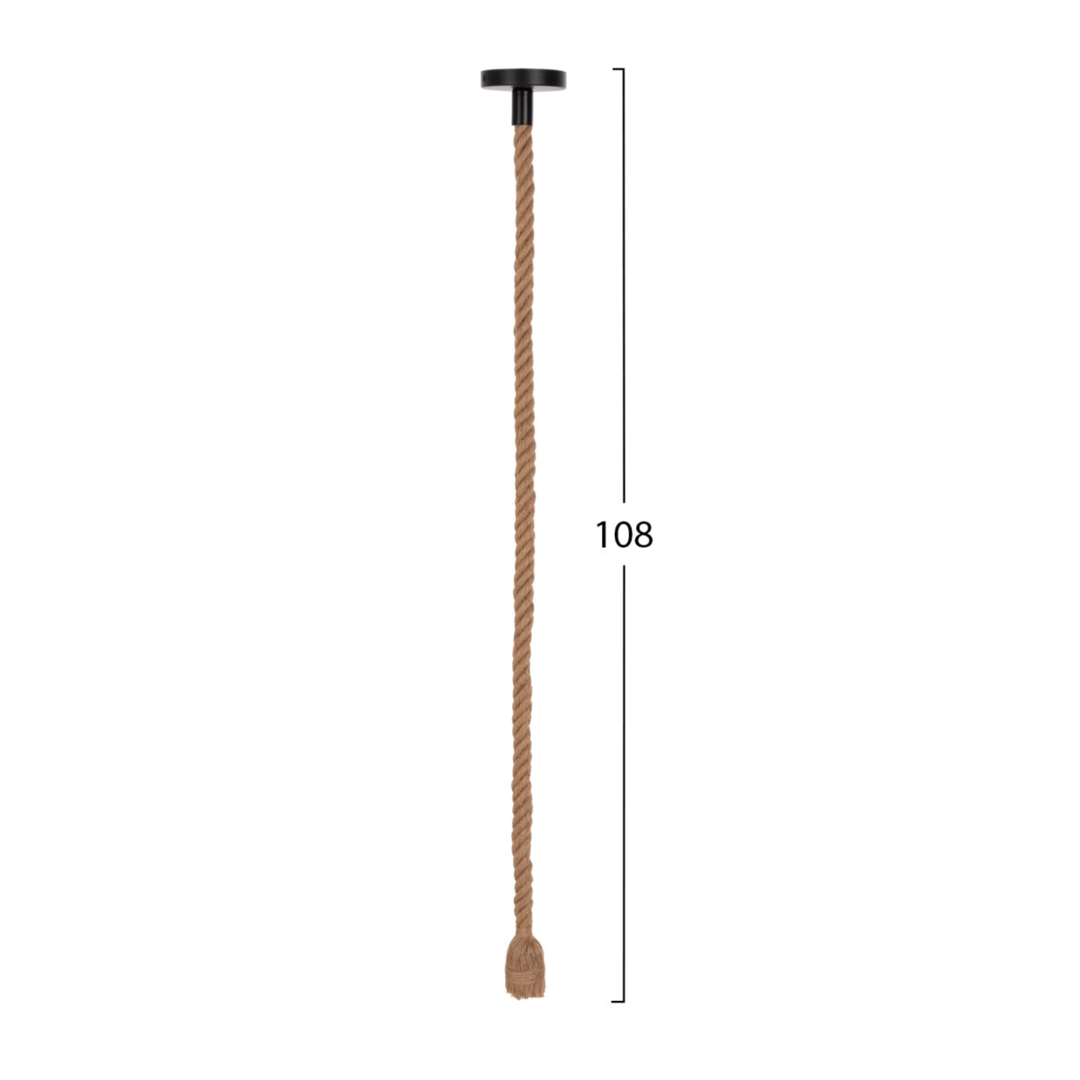 ΦΩΤΙΣΤΙΚΟ ΟΡΟΦΗΣ ΚΡΕΜΑΣΤΟ ΜΕ ΛΑΜΠΤΗΡΑ HM11934--ΣΧΟΙΝΙ 1m ΠΑΧΟΥΣ 2cm-ΝΤΟΥΙ Ε27 - Image 2