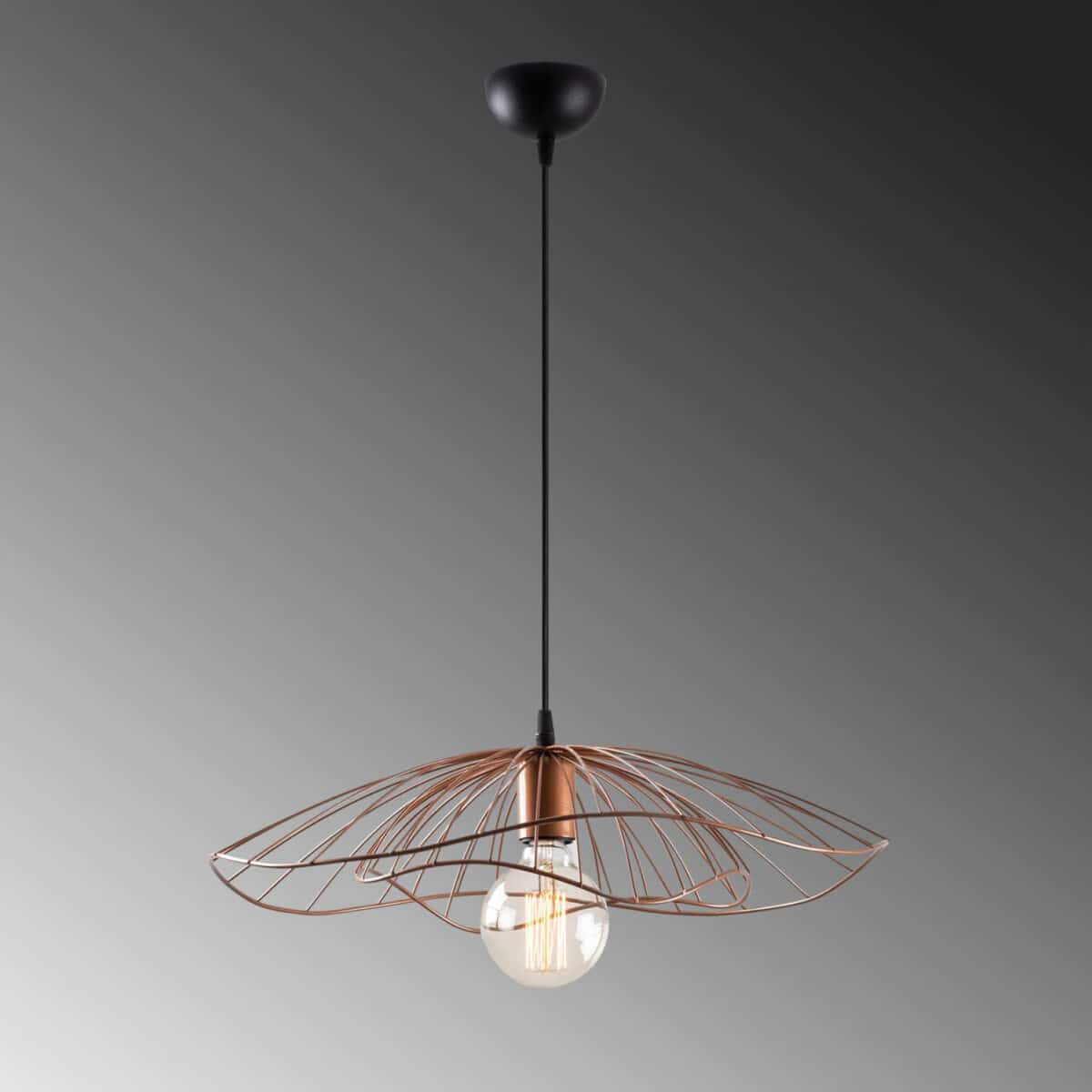 ΦΩΤΙΣΤΙΚΟ ΟΡΟΦΗΣ ΜΕΤΑΛΛΙΚΟ ΚΡΕΜΑΣΤΟ COPPER (ΧΑΛΚΙΝΟ) HM7229.02 Φ50x111 εκ. - Image 5