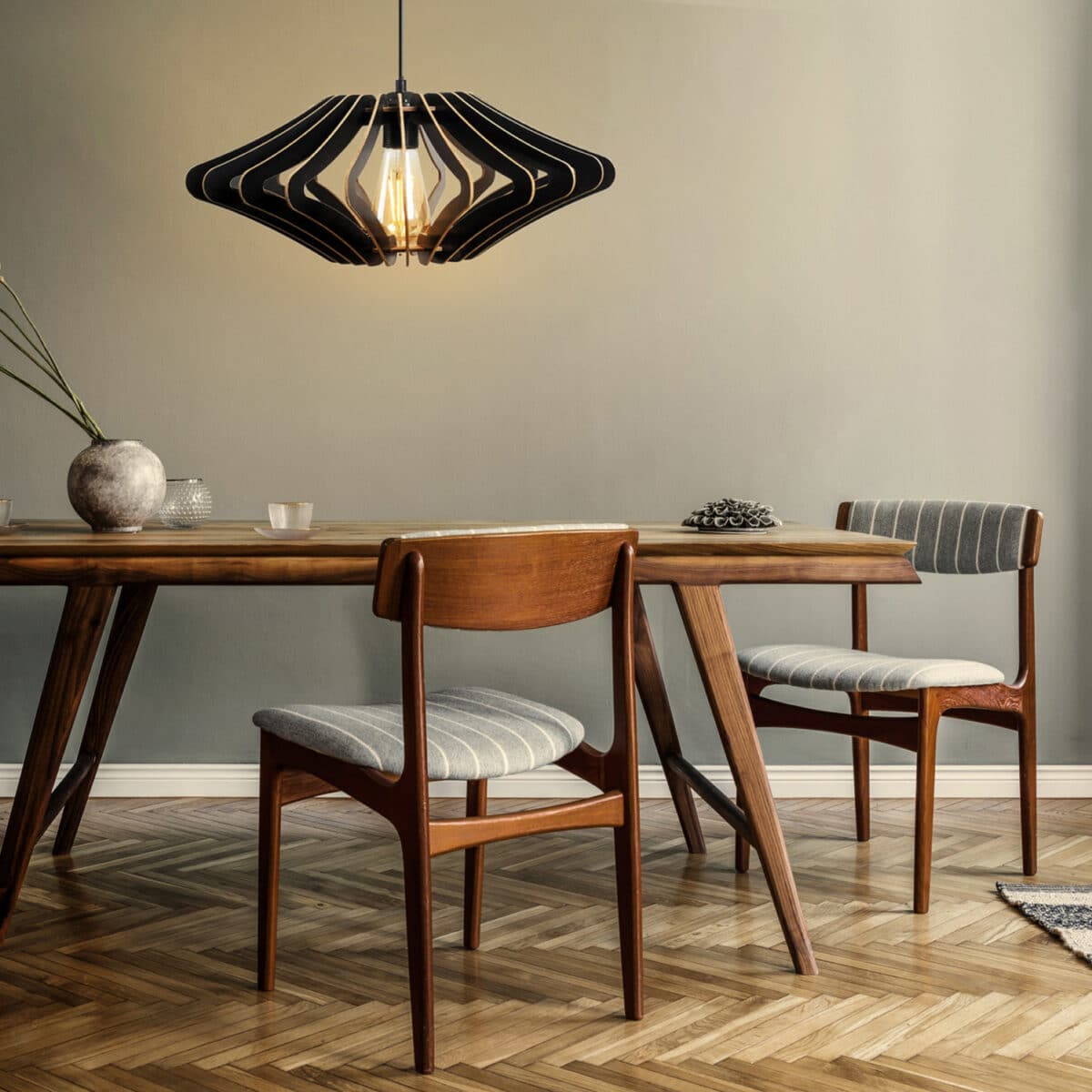 ΦΩΤΙΣΤΙΚΟ ΟΡΟΦΗΣ ΞΥΛΙΝΟ ΚΡΕΜΑΣΤΟ ΜΑΥΡΟ HM7351.03 Φ47x55Υ εκ. - Image 4