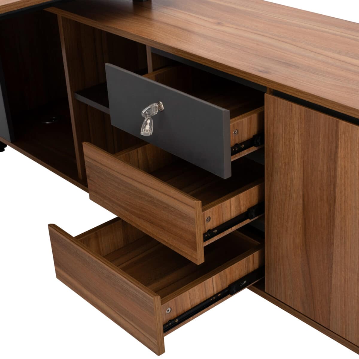 ΓΡΑΦΕΙΟ ΕΠΑΓΓΕΛΜΑΤΙΚΟ ΑΝΑΣΤΡΕΨΙΜΗ ΓΩΝΙΑ SUPREME 200Χ180Χ76 HM2384 - Image 6