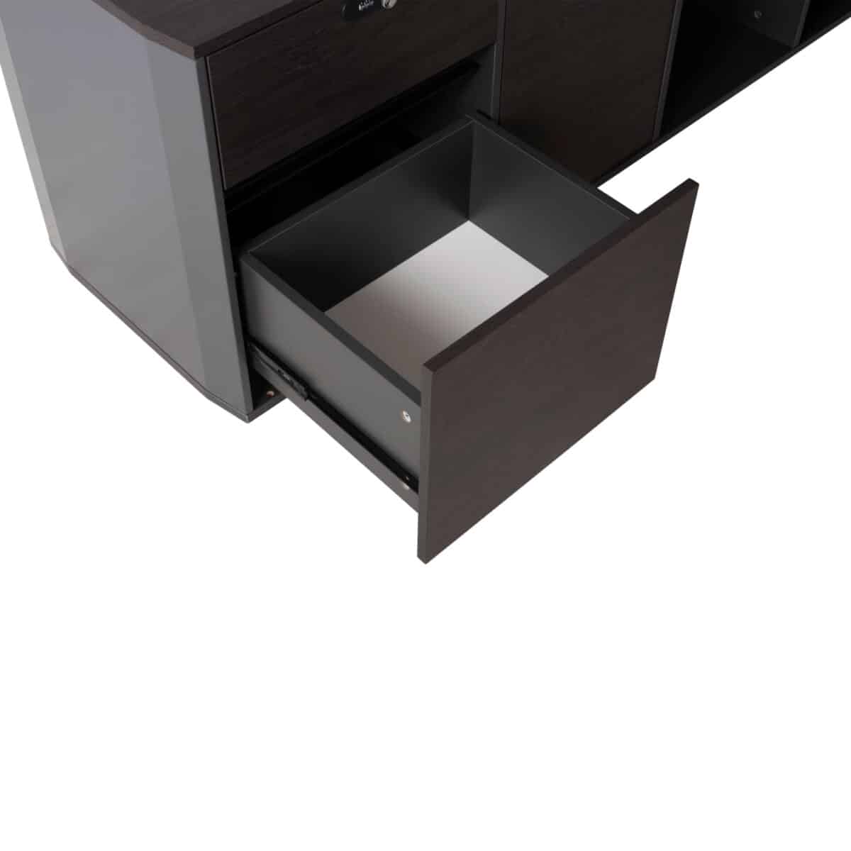 ΓΡΑΦΕΙΟ ΕΠΑΓΓΕΛΜΑΤΙΚΟ ΑΡΙΣΤΕΡΗ ΓΩΝΙΑ ROSEWOOD HM2083L 220X180X76Υεκ. - Image 9