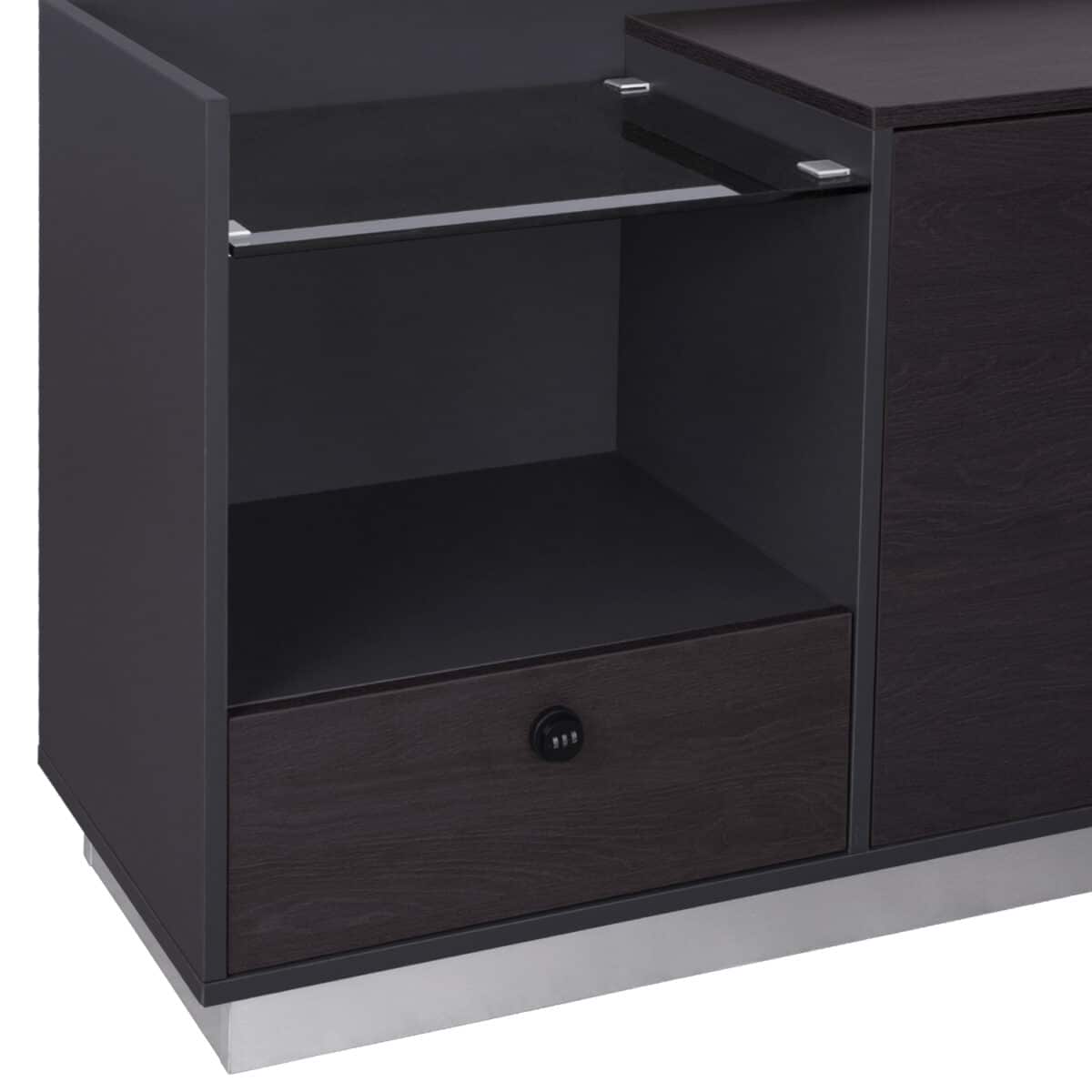 ΓΡΑΦΕΙΟ ΕΠΑΓΓΕΛΜΑΤΙΚΟ ΑΡΙΣΤΕΡΗ ΓΩΝΙΑ ROSEWOOD HM2112L 200X160X76Υ εκ. - Image 7