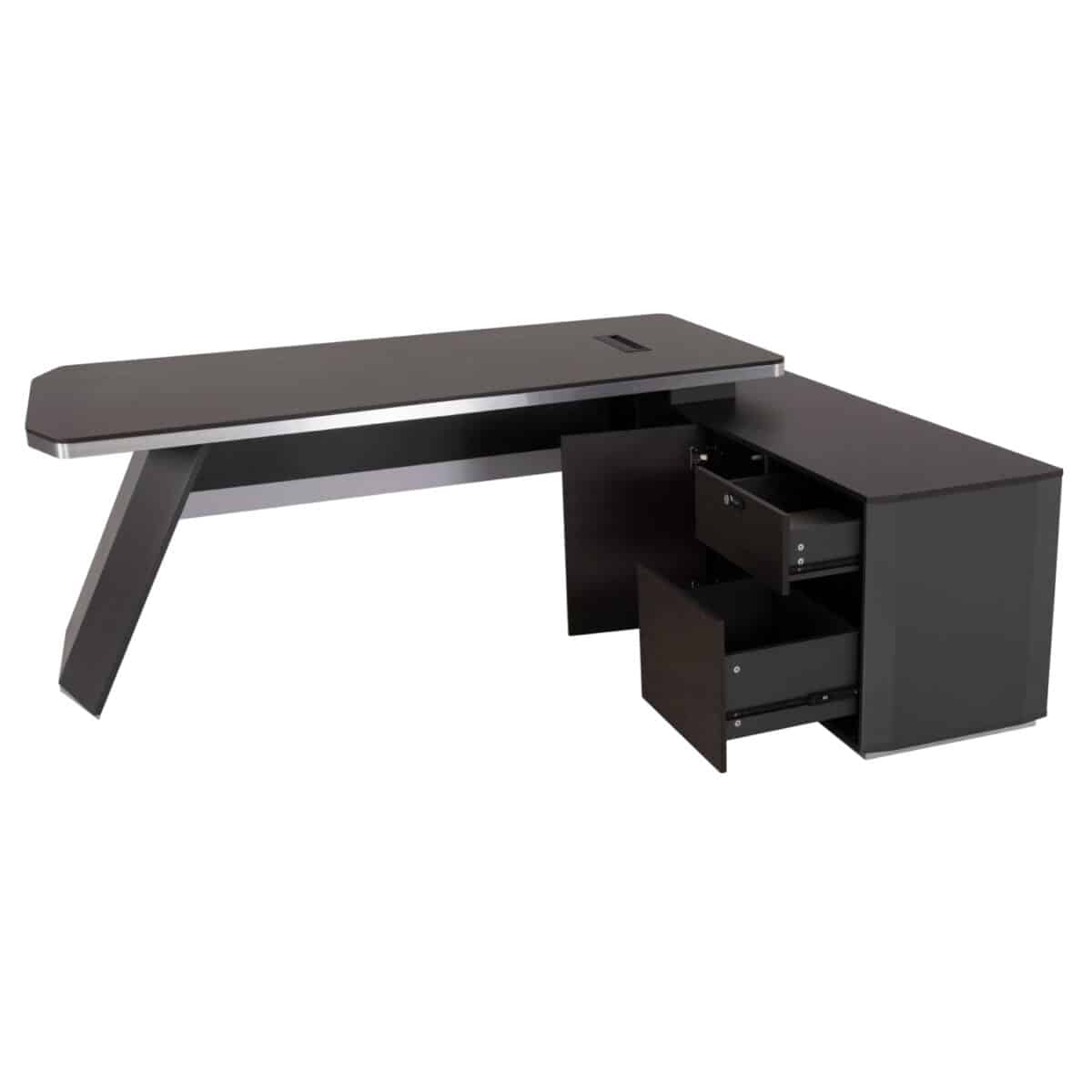 ΓΡΑΦΕΙΟ ΕΠΑΓΓΕΛΜΑΤΙΚΟ ΔΕΞΙΑ ΓΩΝΙΑ ROSEWOOD HM2083R 220X180X76Υ εκ. - Image 3