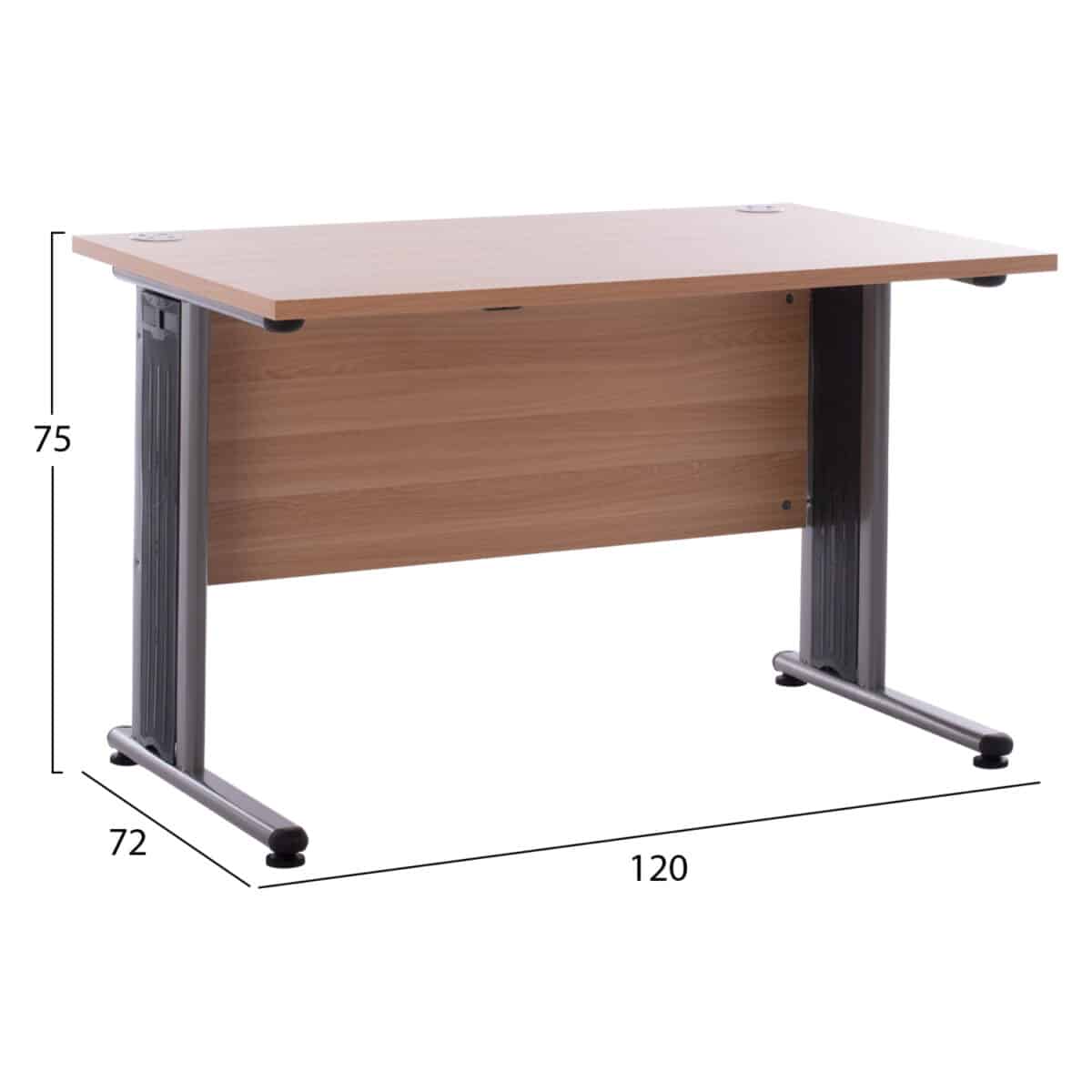 ΓΡΑΦΕΙΟ ΕΠΑΓΓΕΛΜΑΤΙΚΟ VALDEN HM2044.01 ΟΞΙΑ 120X72X75 εκ. - Image 2