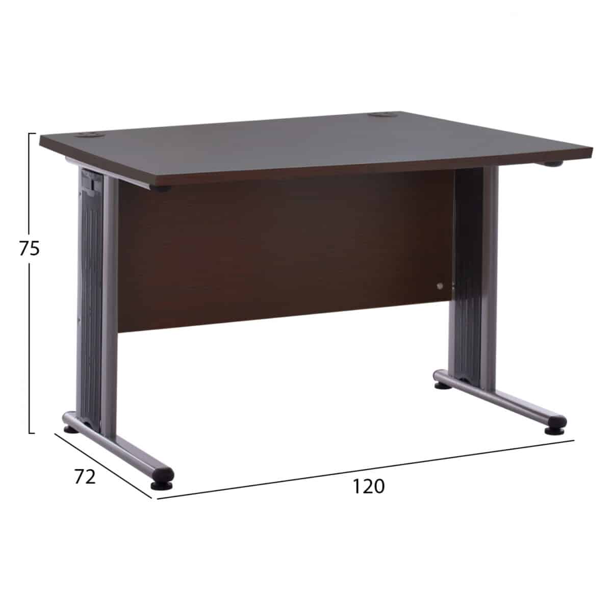 ΓΡΑΦΕΙΟ ΕΠΑΓΓΕΛΜΑΤΙΚΟ VALDEN HM2044.02 WENGE 120X72X75 εκ. - Image 2