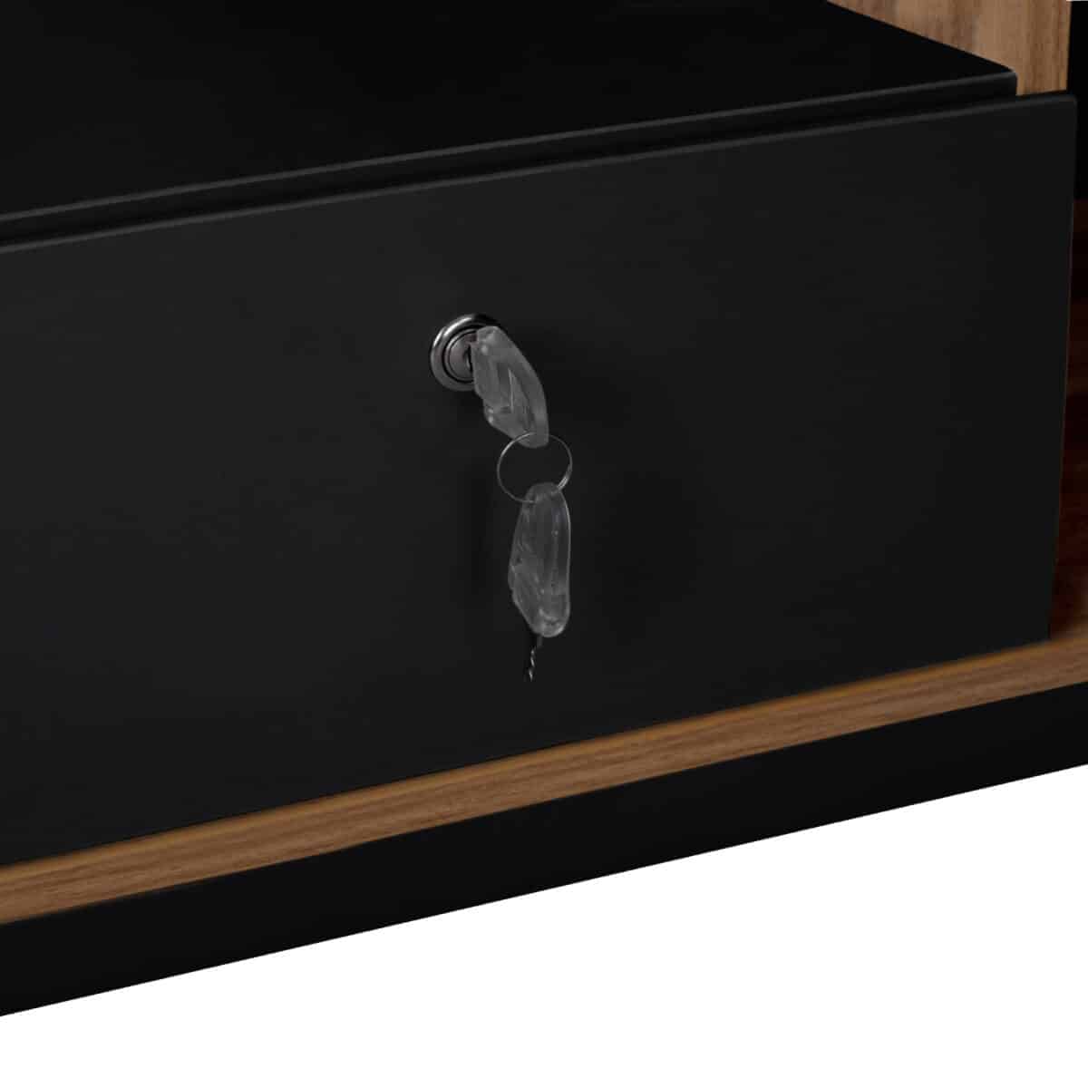 ΓΡΑΦΕΙΟ ΕΠΑΓΓΕΛΜΑΤΙΚΟ ΓΩΝΙΑ ΑΝΑΣΤΡΕΨΙΜΗ SUPREME 199X180X76 HM2347 - Image 8