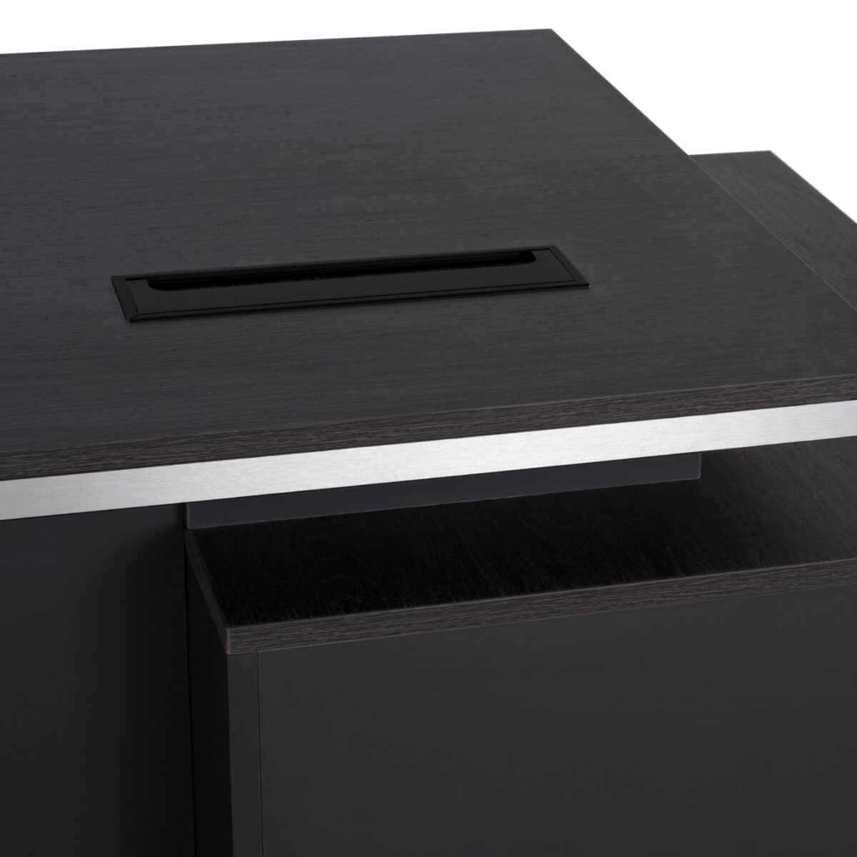 ΓΡΑΦΕΙΟ ΕΠΑΓΓΕΛΜΑΤΙΚΟ ΜΕ ΑΡΙΣΤΕΡΟ ΝΤΟΥΛΑΠΙ ROSEWOOD HM2113L 180X80X76Υ εκ. - Image 5