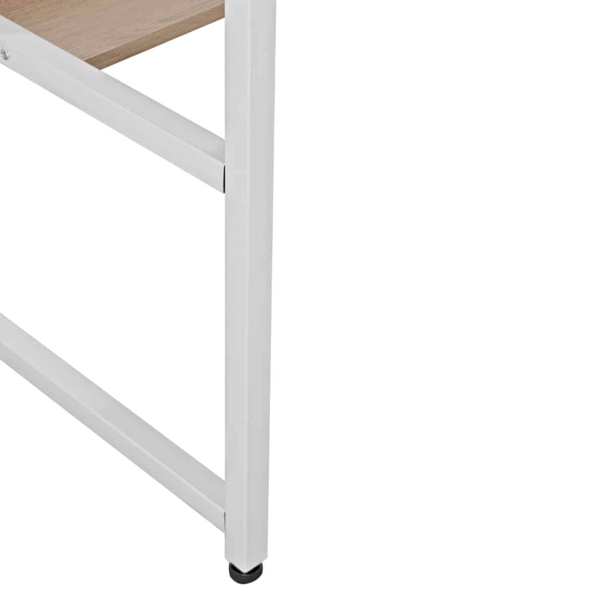 ΓΡΑΦΕΙΟ PORTIS HM2131.01 ΜΕΛΑΜΙΝΗ ΣΕ SONAMA ΜΕ ΛΕΥΚΟ ΜΑΤ ΣΚΕΛΕΤΟ 120X50X75Υεκ. - Image 6