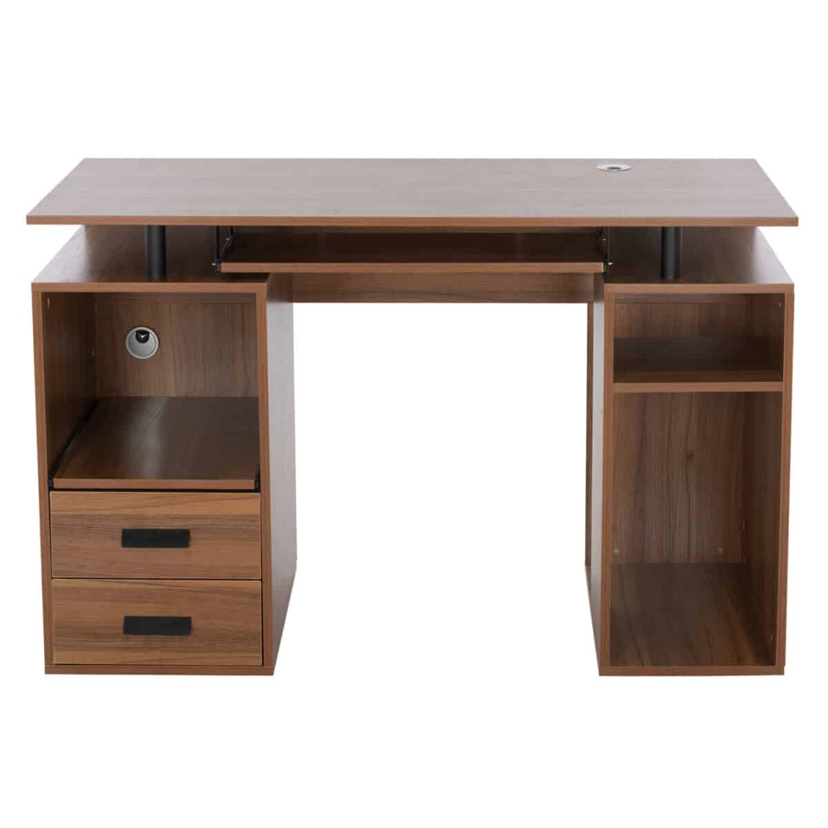 ΓΡΑΦΕΙΟ ΜΕΛΑΜΙΝΗΣ STATUS HM2026.03 WALNUT 120Χ55Χ76 εκ. - Image 3