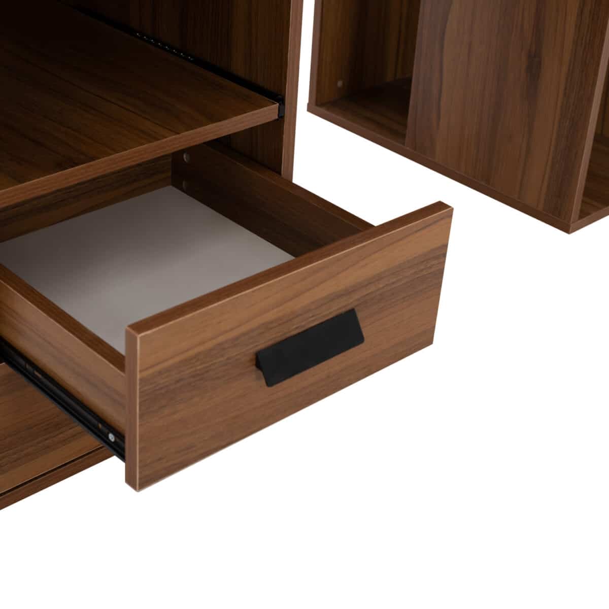 ΓΡΑΦΕΙΟ ΜΕΛΑΜΙΝΗΣ STATUS HM2026.03 WALNUT 120Χ55Χ76 εκ. - Image 8