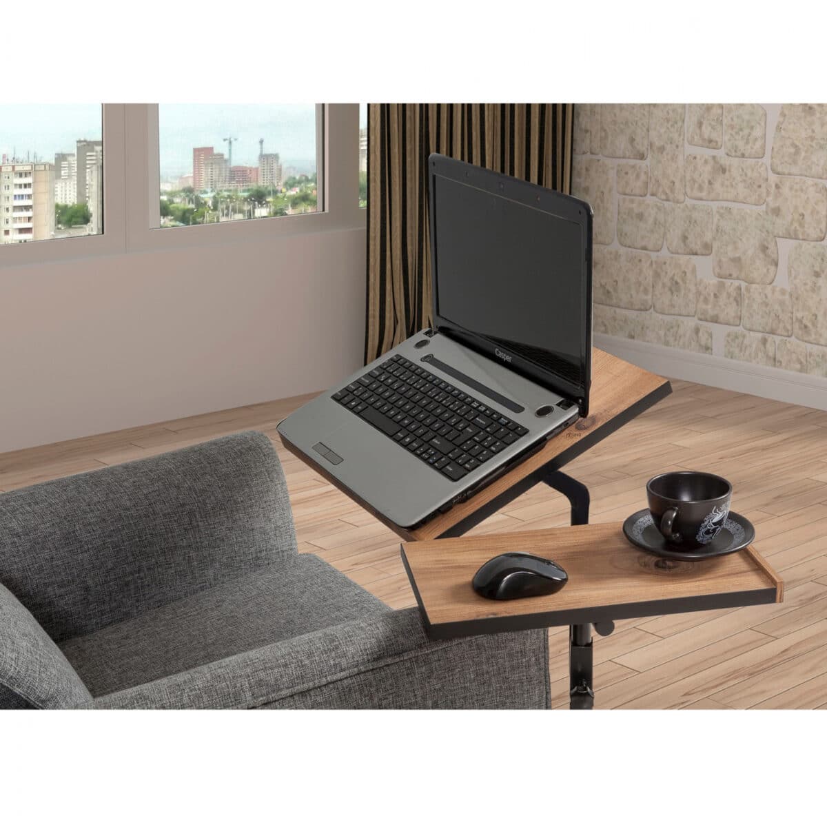 ΓΡΑΦΕΙΟ ΡΥΘΜΙΖΟΜΕΝΟ ΓΙΑ LAPTOP HM8977.01 67x45,4x62-87 εκ. - Image 5