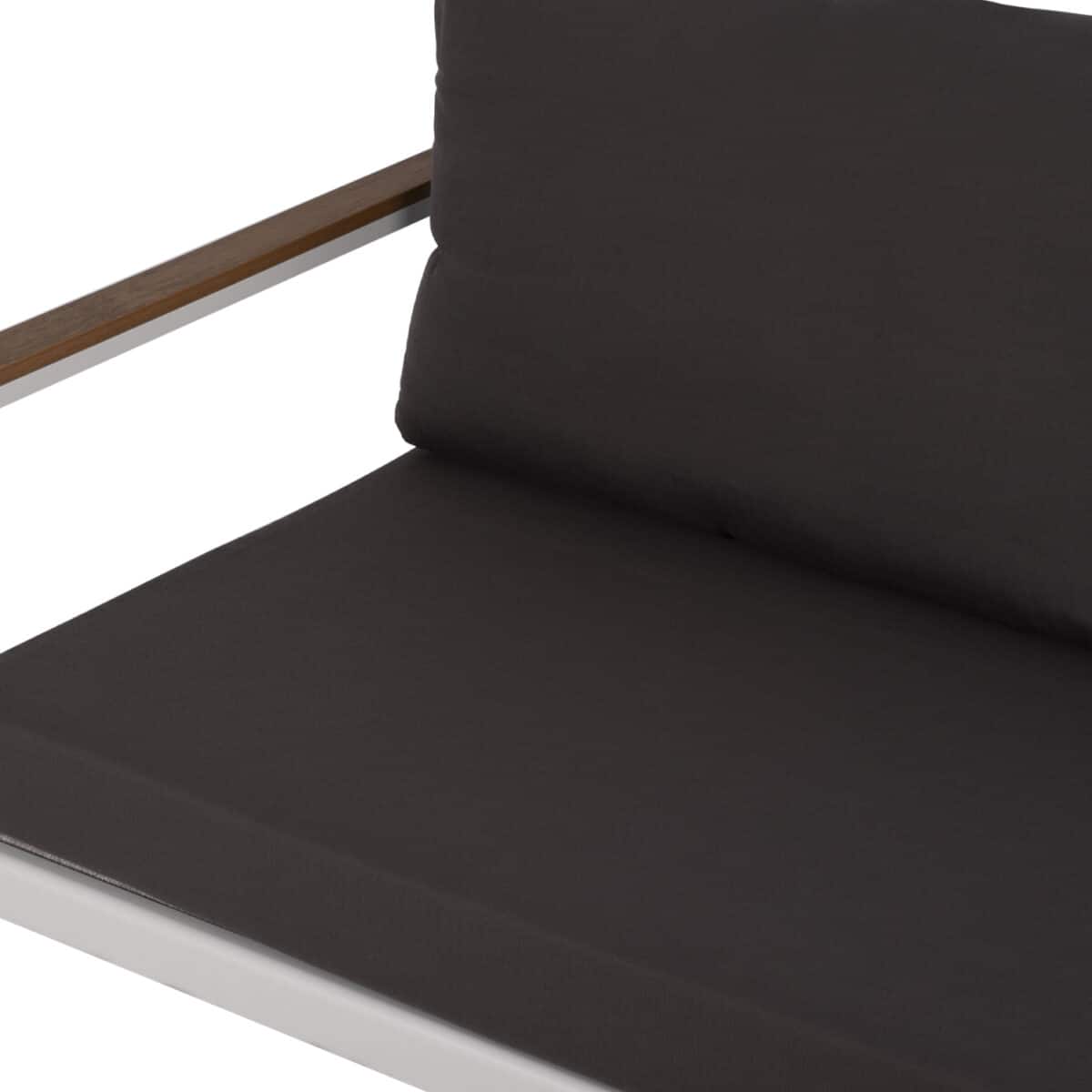 ΚΑΝΑΠΕΣ 2-ΘΕΣΙΟΣ SAFIYA HM5523.01 ΑΛΟΥΜΙΝΙΟ ΛΕΥΚΟ-ΑΝΘΡΑΚΙ ΜΑΞΙΛΑΡΙΑ 144x70x85Υεκ - Image 6