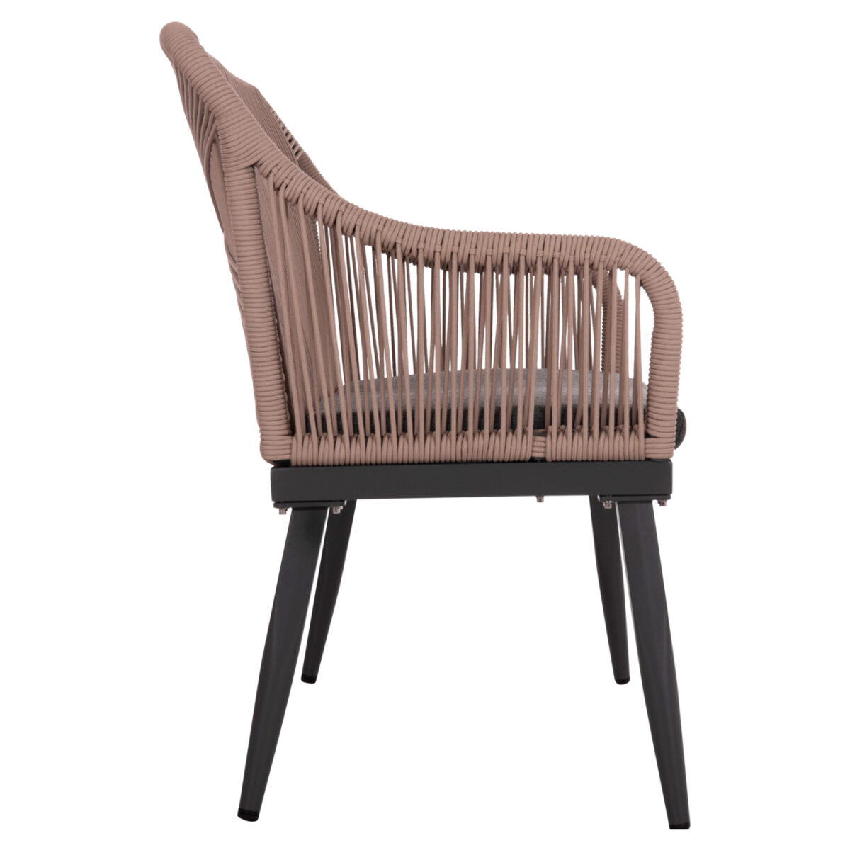 ΚΑΝΑΠΕΣ 2ΘΕΣΙΟΣ MYRTIA HM5550.12 AΛΟΥΜΙΝΙΟ ΑΝΘΡΑΚΙ--ΜΠΕΖ TESLIN ΣΧΟΙΝΙ 123x61x90Υεκ. - Image 4