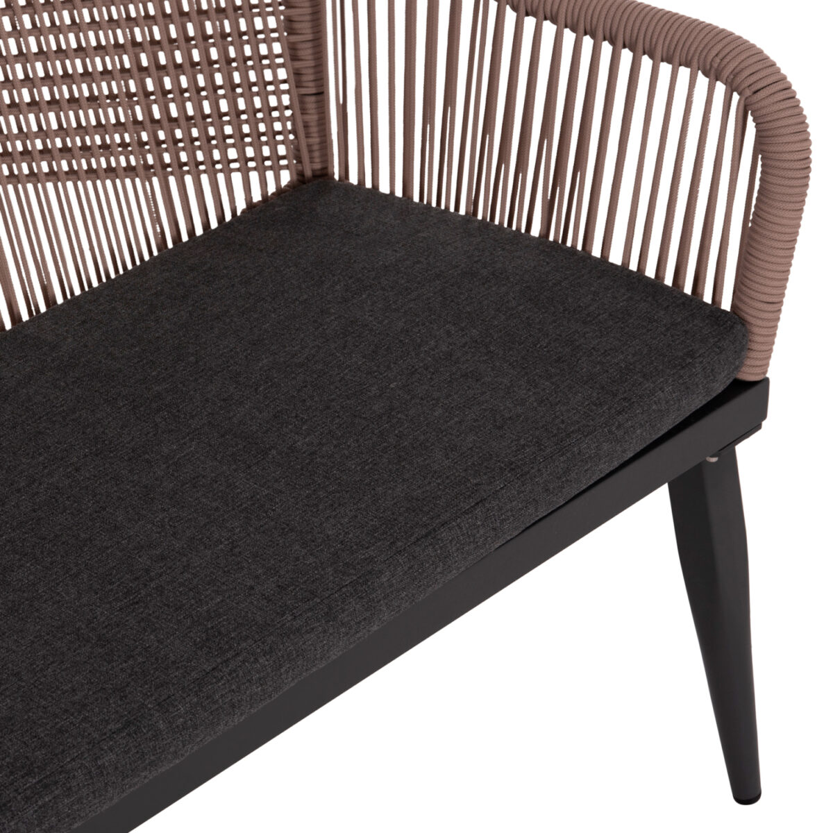 ΚΑΝΑΠΕΣ 2ΘΕΣΙΟΣ MYRTIA HM5550.12 AΛΟΥΜΙΝΙΟ ΑΝΘΡΑΚΙ--ΜΠΕΖ TESLIN ΣΧΟΙΝΙ 123x61x90Υεκ. - Image 7