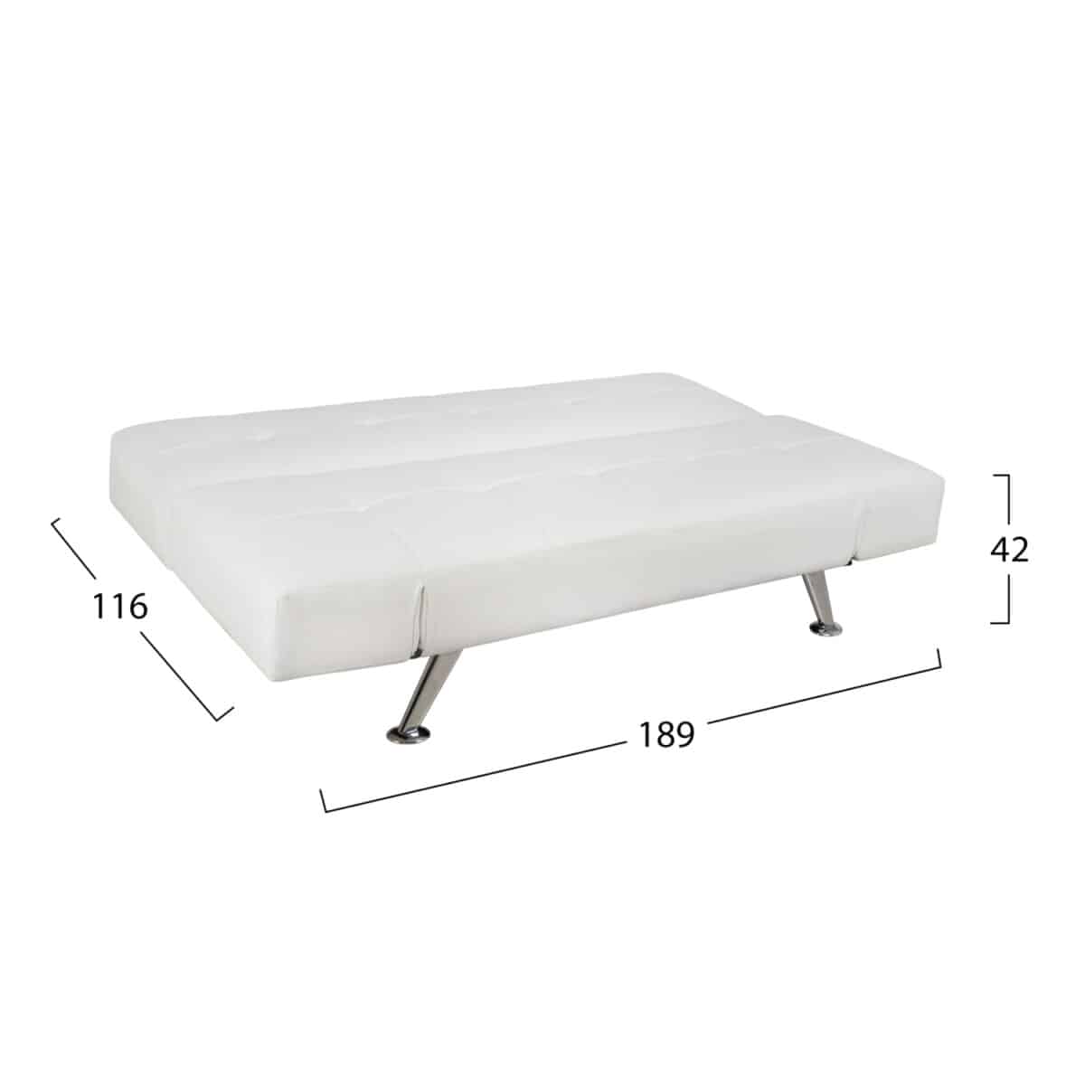 kanapes-krebati-fb9300101-me-anadiployme-6 ΚΑΝΑΠΕΣ ΚΡΕΒΑΤΙ HM3001.01 THOM ΜΕ ΑΝΑΔΙΠΛΟΥΜΕΝΑ ΜΠΡΑΤΣΑ ΛΕΥΚΟ PU 189x93x82Υεκ. - Image 7
