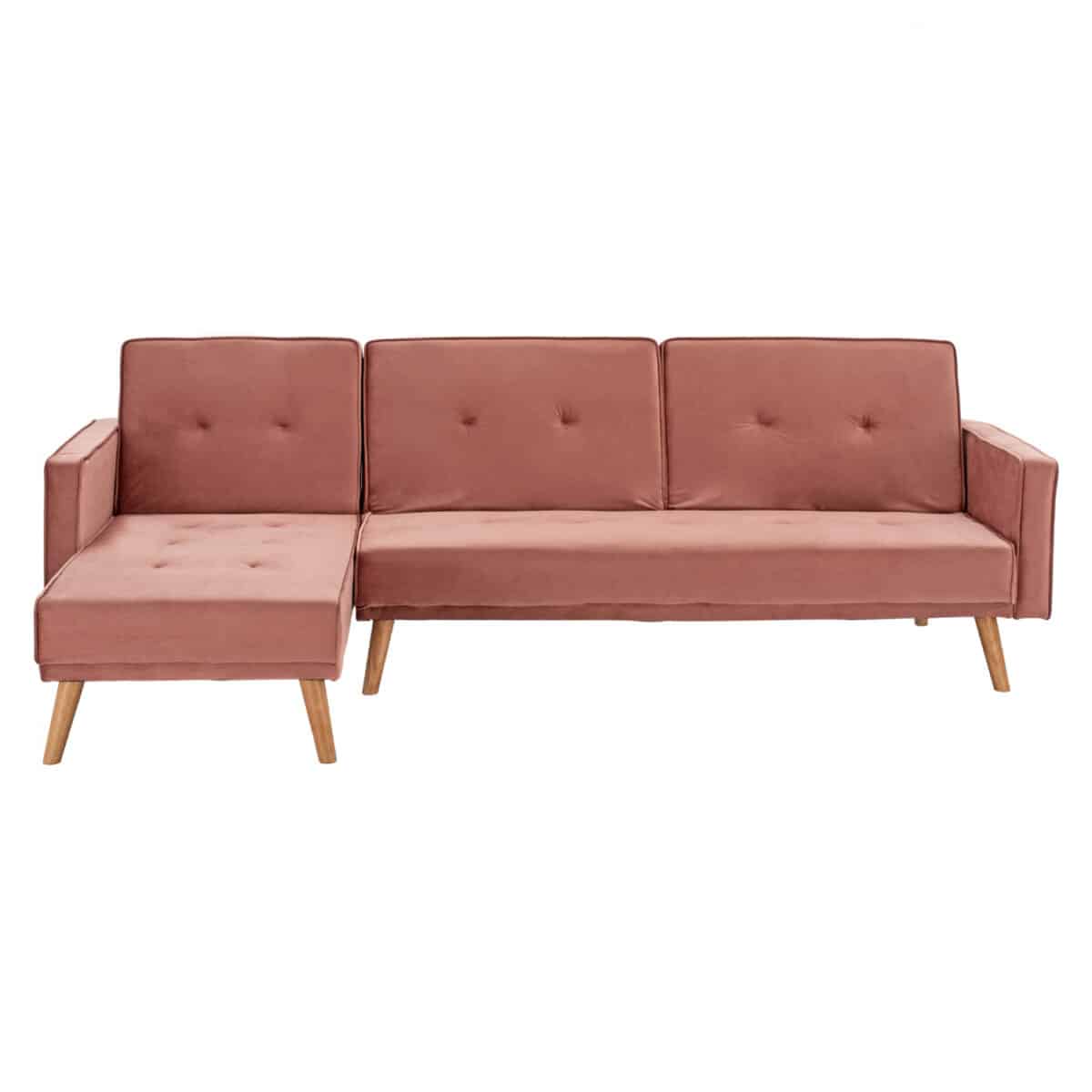 ΚΑΝΑΠΕΣ ΚΡΕΒΑΤΙ ΓΩΝΙΑ ΑΝΑΣΤΡΕΨΙΜΗ TALIA HM3153.02 ΒΕΛΟΥΔΟ ΣΑΠΙΟ ΜΗΛΟ 267x153x85 εκ - Image 4