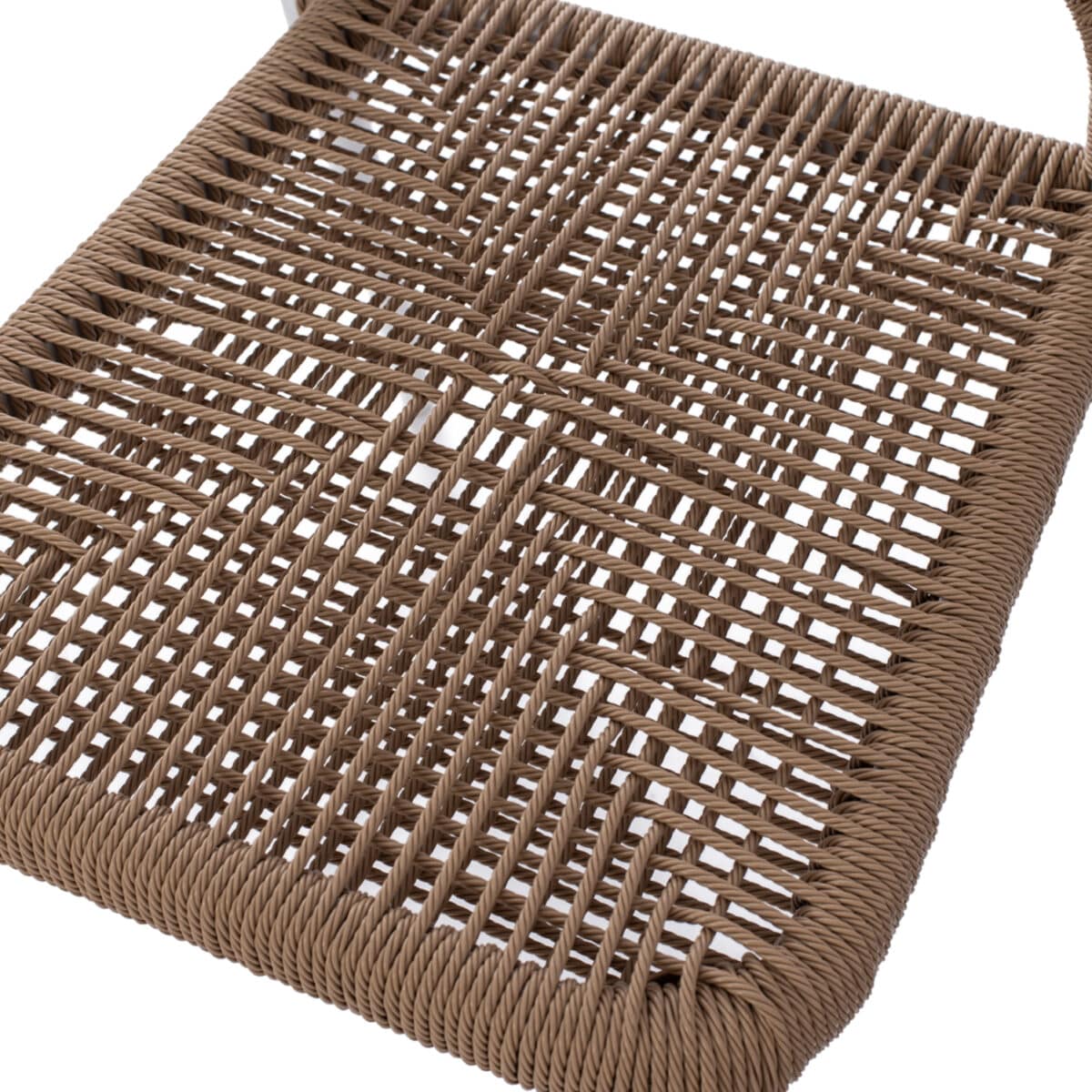 ΚΑΡΕΚΛΑ ΑΛΟΥΜΙΝΙΟΥ ΛΕΥΚΗ ΜΕ ΣΧΟΙΝΙ PE ΜΠΕΖ HM5770.01 45x63x82Υ εκ. - Image 9