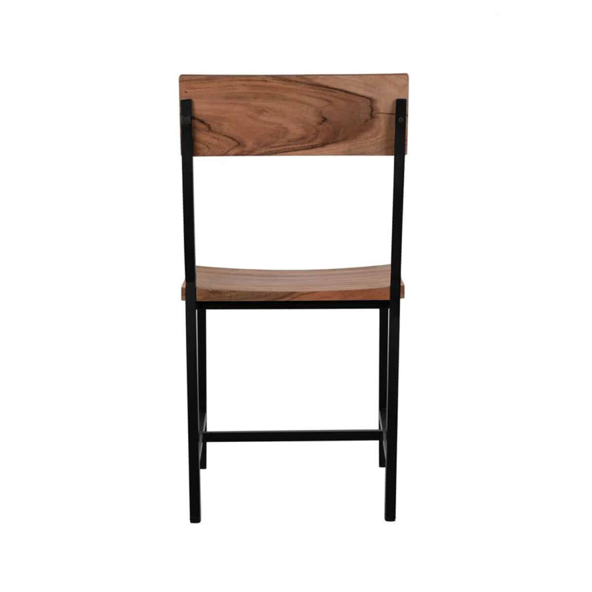 ΚΑΡΕΚΛΑ ΑΠΟ ΜΕΤΑΛΛΟ ΚΑΙ ΜΑΣΙΦ ΞΥΛΟ ΑΚΑΚΙΑΣ ΦΥΣΙΚΟ 45,5x43,5x85,5Υεκ.HM8179.11 - Image 6