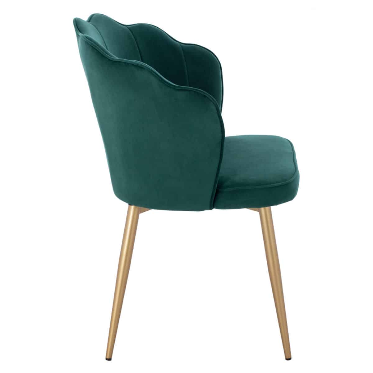 ΚΑΡΕΚΛΑ AVIE HM8737.03 ΒΕΛΟΥΔΟ ΚΥΠΑΡΙΣΣΙ ΜΕ ΜΕΤΑΛΛΙΚΟ ΧΡΥΣΟ ΣΚΕΛΕΤΟ 57.5x57.5x85 εκ. - Image 4