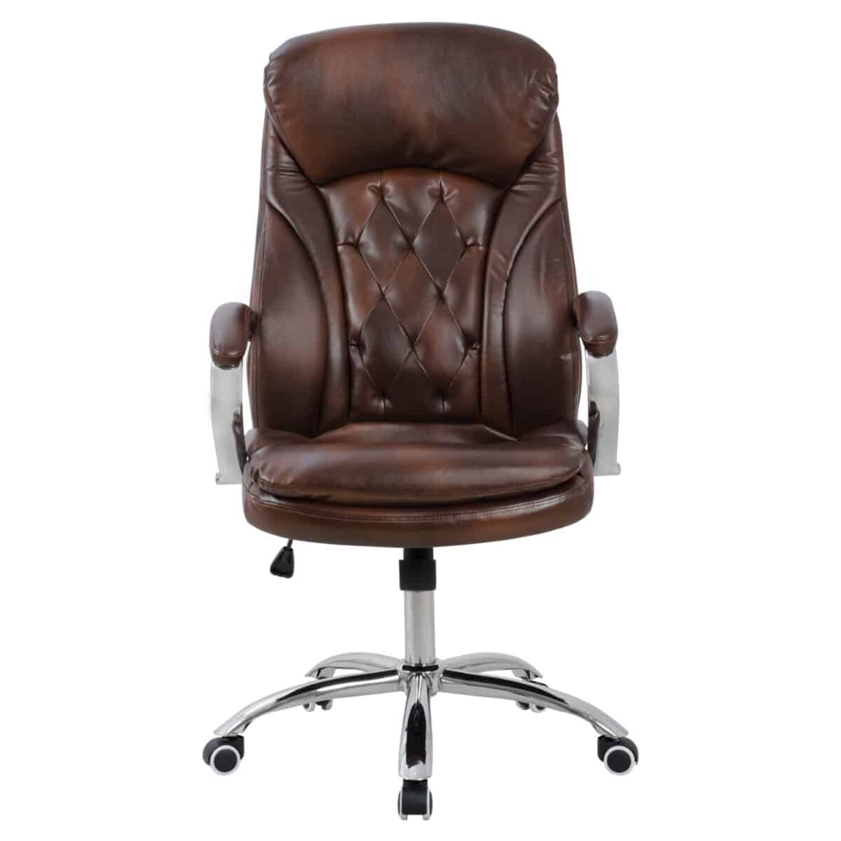karekla-grafeioy-dieythyntiki-fb9109909-91 ΚΑΡΕΚΛΑ ΓΡΑΦΕΙΟΥ LANISHA HM1099.09 ΚΑΦΕ 65x73x125cm - Image 2