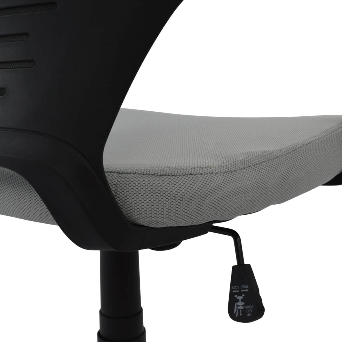 ΚΑΡΕΚΛΑ ΓΡΑΦΕΙΟΥ ANIVIA HM1073.21 ΓΚΡΙ & ΣΚΕΛΕΤΟ ΜΑΥΡΟ 64x61x127 cm - Image 7