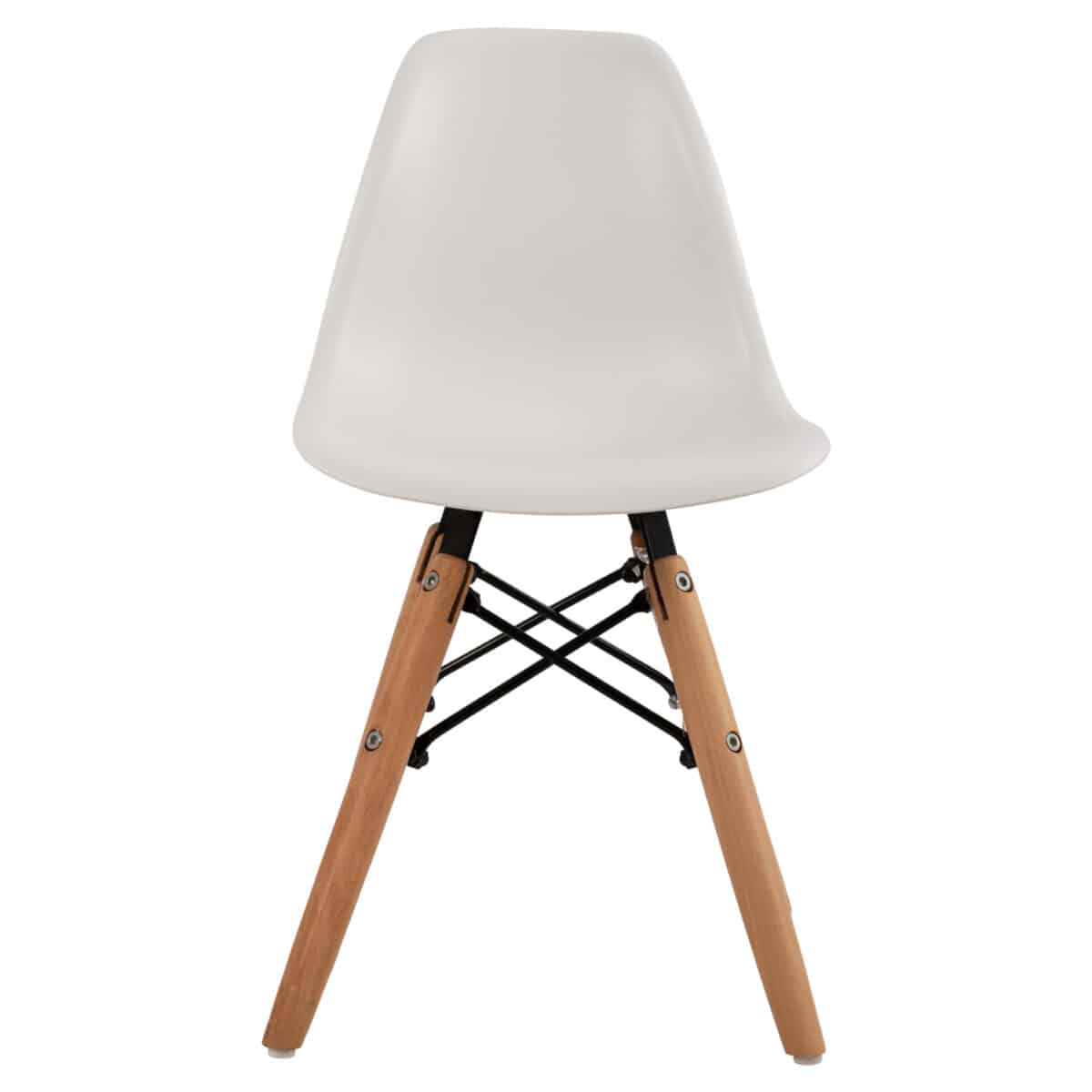 ΚΑΡΕΚΛΑ TWIST KID HM8453.01 ΞΥΛΙΝΑ ΠΟΔΙΑ Κ ΚΑΘΙΣΜΑ PP ΛΕΥΚΟ 31x34x55.5Υεκ - Image 3