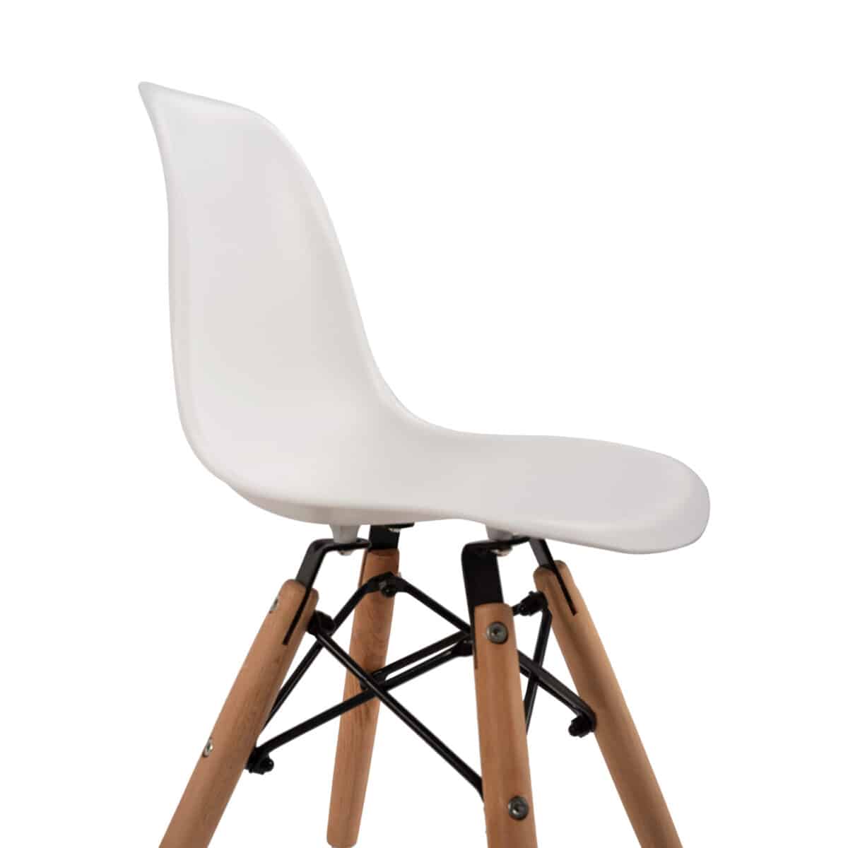 ΚΑΡΕΚΛΑ TWIST KID HM8453.01 ΞΥΛΙΝΑ ΠΟΔΙΑ Κ ΚΑΘΙΣΜΑ PP ΛΕΥΚΟ 31x34x55.5Υεκ - Image 7