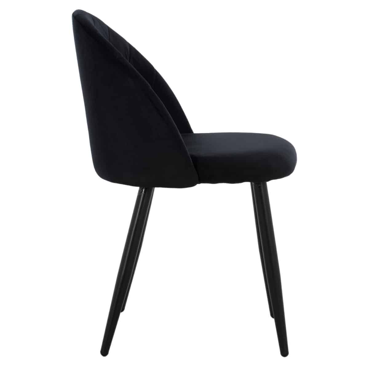 ΚΑΡΕΚΛΑ ODED ΜΕ ΜΕΤΑΛΛΙΚΑ ΜΑΥΡΑ ΠΟΔΙΑ & ΒΕΛΟΥΔΟ ΜΑΥΡΟ HM8731.14 45x52x77 εκ. - Image 4