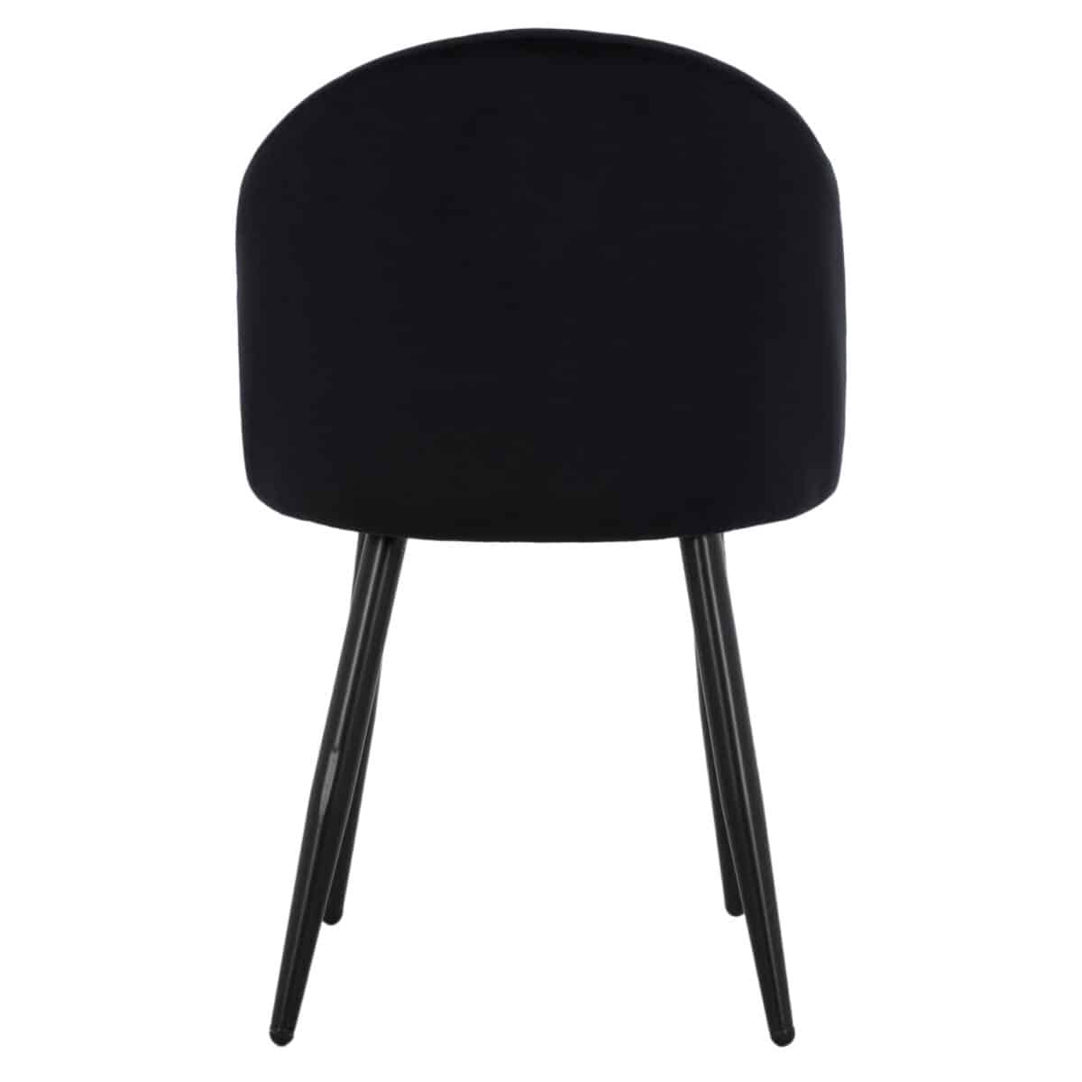 ΚΑΡΕΚΛΑ ODED ΜΕ ΜΕΤΑΛΛΙΚΑ ΜΑΥΡΑ ΠΟΔΙΑ & ΒΕΛΟΥΔΟ ΜΑΥΡΟ HM8731.14 45x52x77 εκ. - Image 6