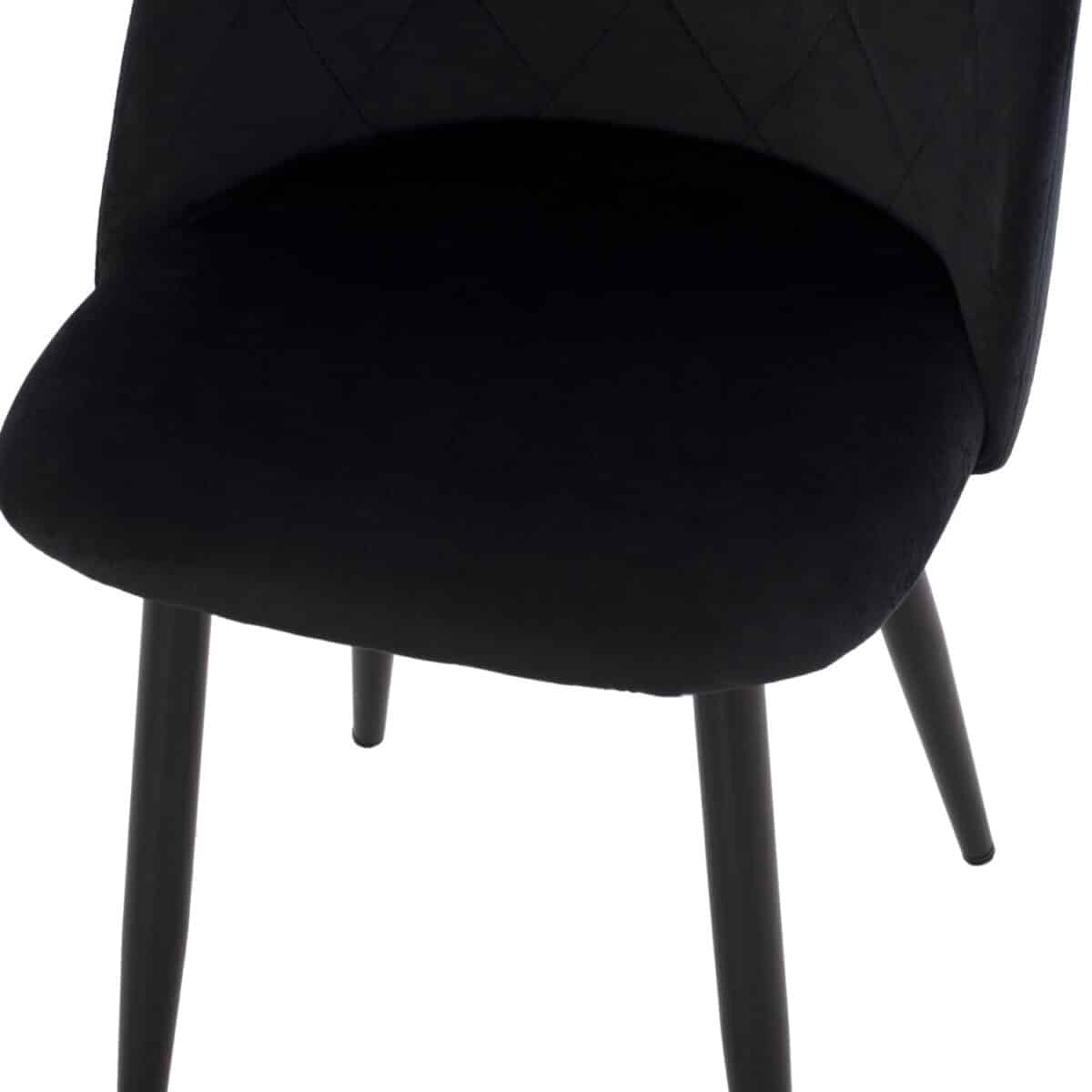 ΚΑΡΕΚΛΑ ODED ΜΕ ΜΕΤΑΛΛΙΚΑ ΜΑΥΡΑ ΠΟΔΙΑ & ΒΕΛΟΥΔΟ ΜΑΥΡΟ HM8731.14 45x52x77 εκ. - Image 8