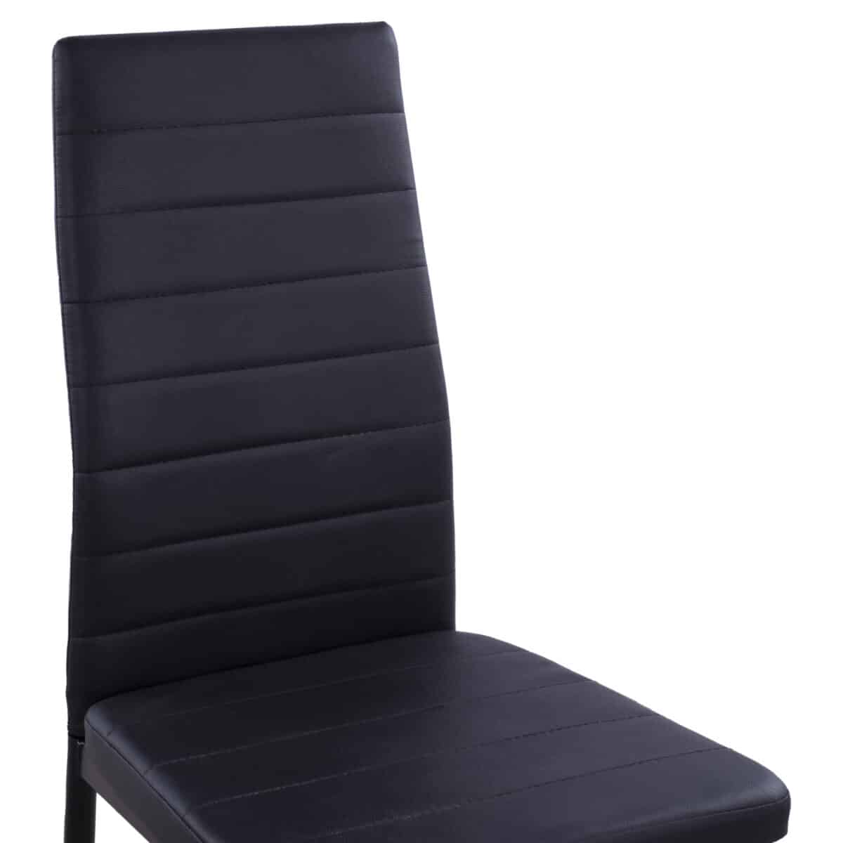 ΚΑΡΕΚΛΑ ΜΕΤΑΛΛΙΚΗ LADY HM0037.12 ΜΑΥΡΟ PU ΜΕΤΑΛΛΙΚΟ ΣΚΕΛΕΤΟ K/D 40x48x95 εκ. - Image 6