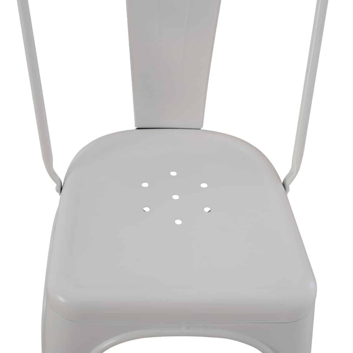 ΚΑΡΕΚΛΑ ΜΕΤΑΛΛΙΚΗ MELITA ΣΕ ΛΕΥΚΟ MAT  43x50x82Υ εκ. HM8641.21 - Image 8