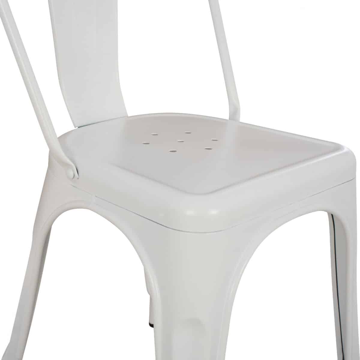 ΚΑΡΕΚΛΑ ΜΕΤΑΛΛΙΚΗ MELITA ΣΕ ΛΕΥΚΟ MAT  43x50x82Υ εκ. HM8641.21 - Image 10