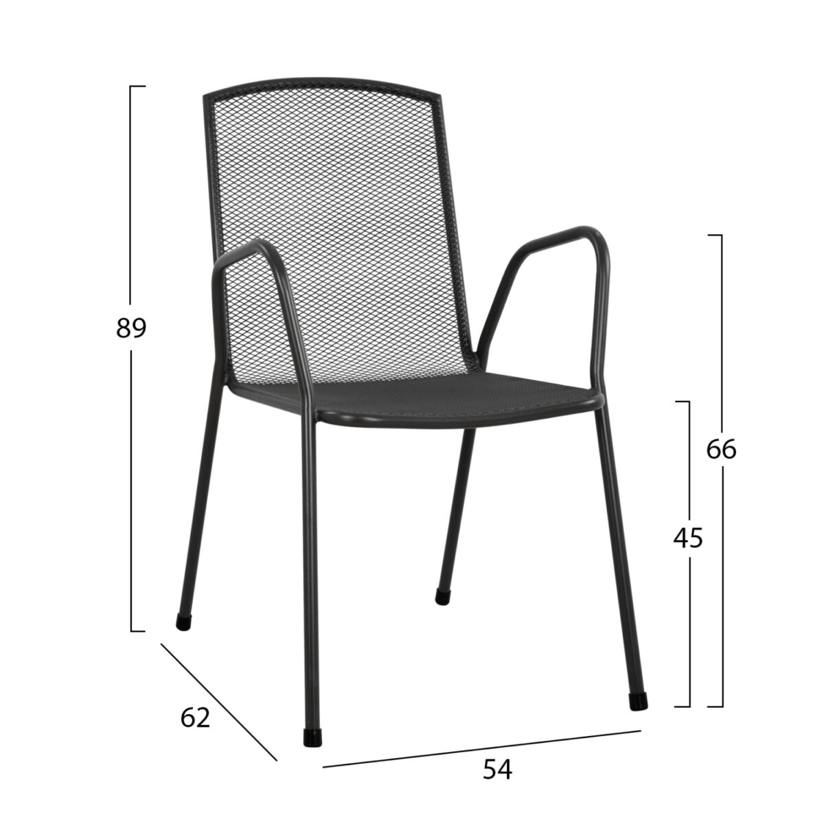ΚΑΡΕΚΛΑ ΠΟΛΥΘΡΟΝΑ ΜΕΤΑΛΛΙΚΗ ΑΝΘΡΑΚΙ ELIJAH HM5005.01 54x62x89Υ ΕΚ. - Image 2