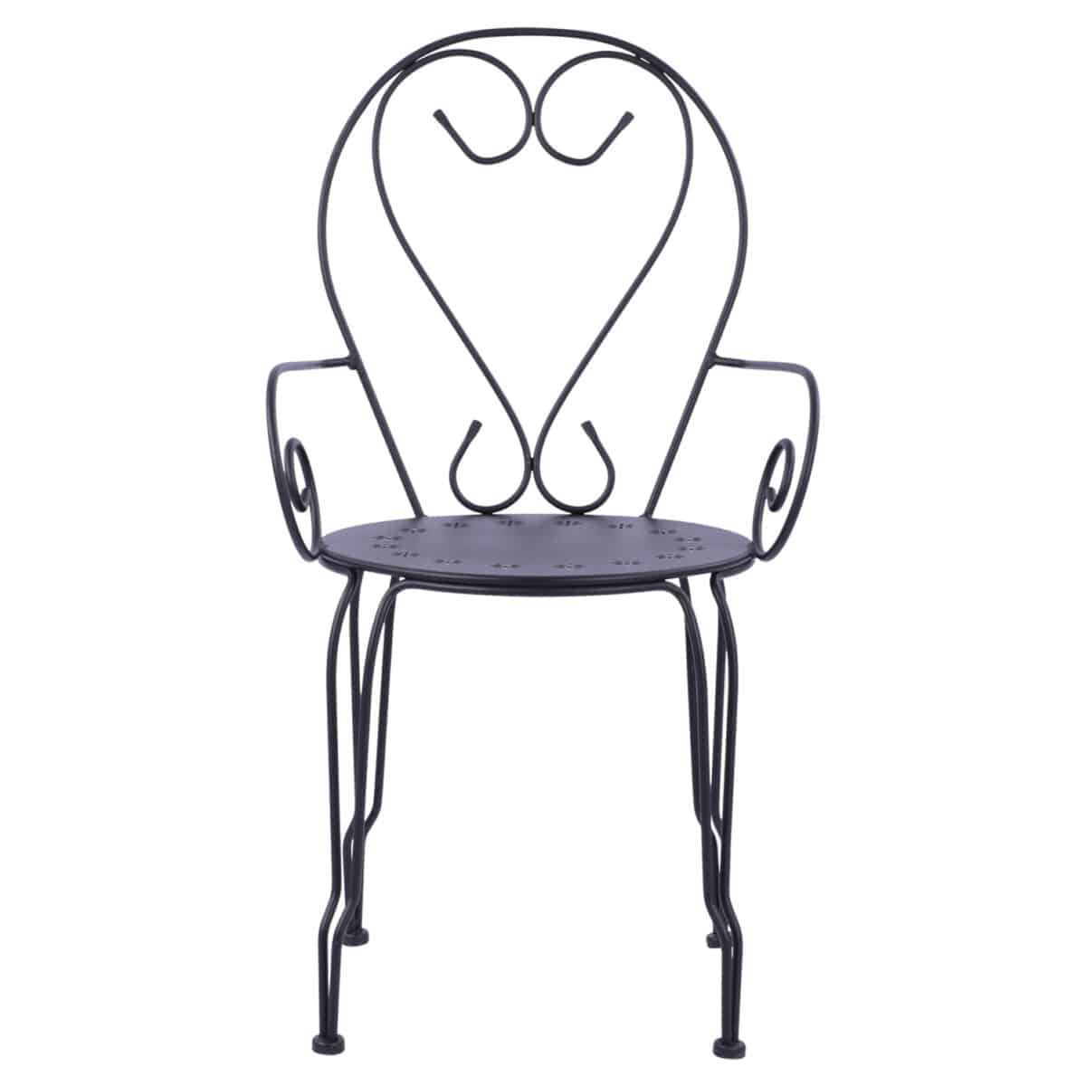 ΚΑΡΕΚΛΑ ΠΟΛΥΘΡΟΝΑ ΜΕΤΑΛΛΙΚΗ AMORE ΜΑΥΡΗ HM5008.11 49x48x90 εκ. - Image 3