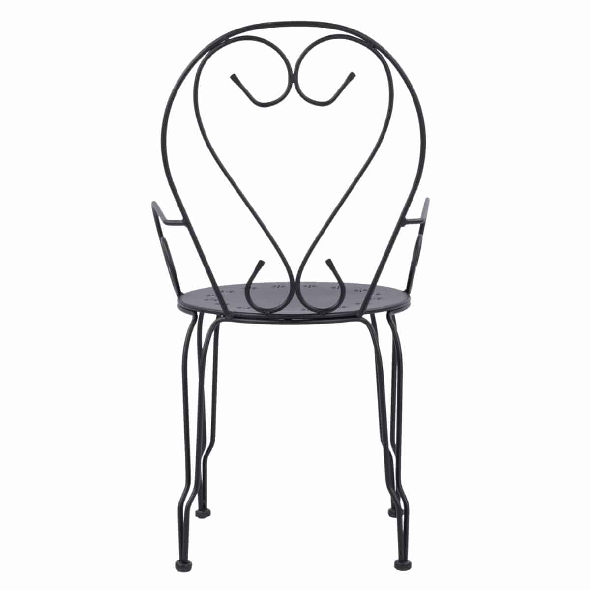 ΚΑΡΕΚΛΑ ΠΟΛΥΘΡΟΝΑ ΜΕΤΑΛΛΙΚΗ AMORE ΜΑΥΡΗ HM5008.11 49x48x90 εκ. - Image 6