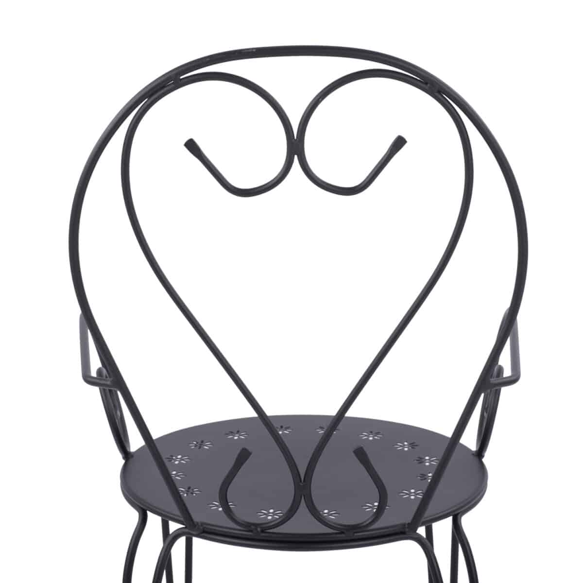 ΚΑΡΕΚΛΑ ΠΟΛΥΘΡΟΝΑ ΜΕΤΑΛΛΙΚΗ AMORE ΜΑΥΡΗ HM5008.11 49x48x90 εκ. - Image 7