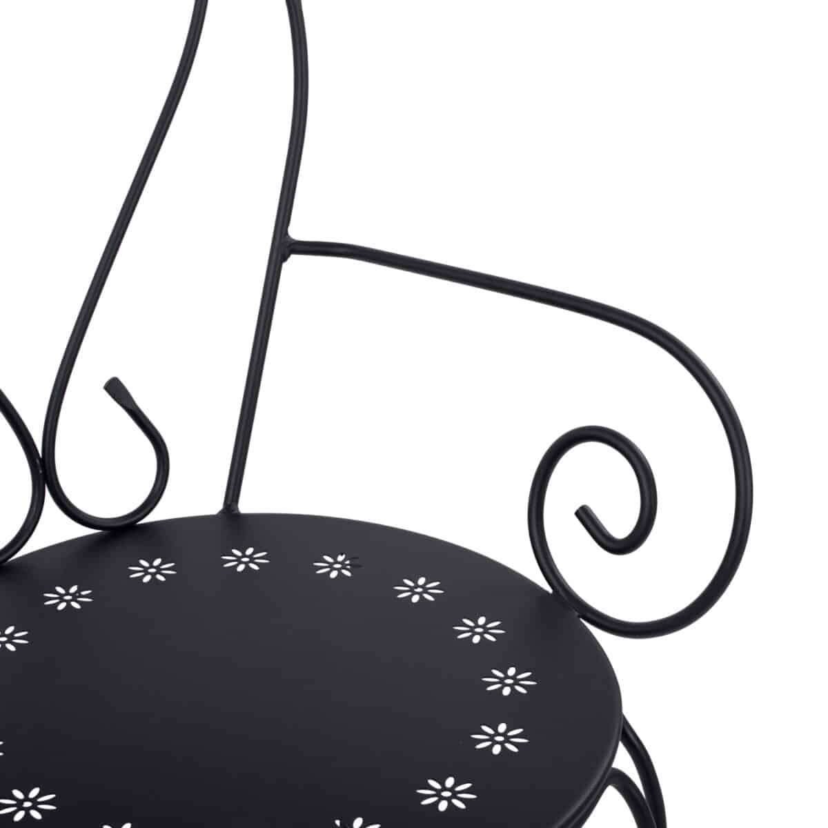 ΚΑΡΕΚΛΑ ΠΟΛΥΘΡΟΝΑ ΜΕΤΑΛΛΙΚΗ AMORE ΜΑΥΡΗ HM5008.11 49x48x90 εκ. - Image 8