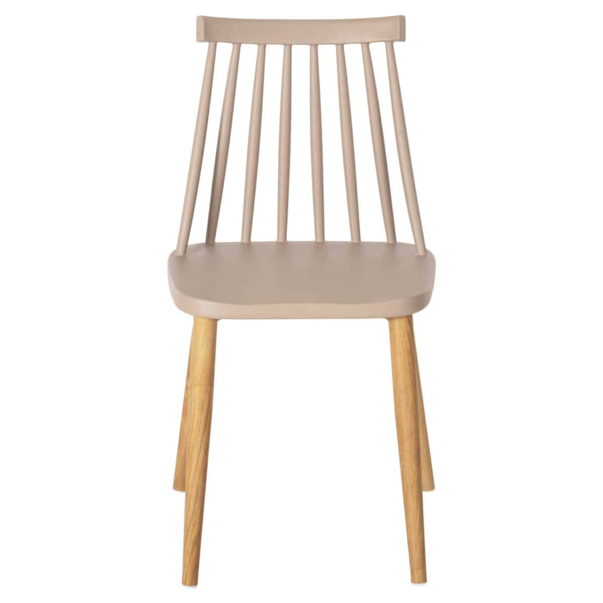 ΚΑΡΕΚΛΑ ΤΡΑΠΕΖΑΡΙΑΣ HM8052.25 VANESSA ΚΑΠΟΥΤΣΙΝΟ ΜΕ ΜΕΤΑΛΛΙΚΑ ΠΟΔΙΑ 42,5x44x81Υ εκ. - Image 3