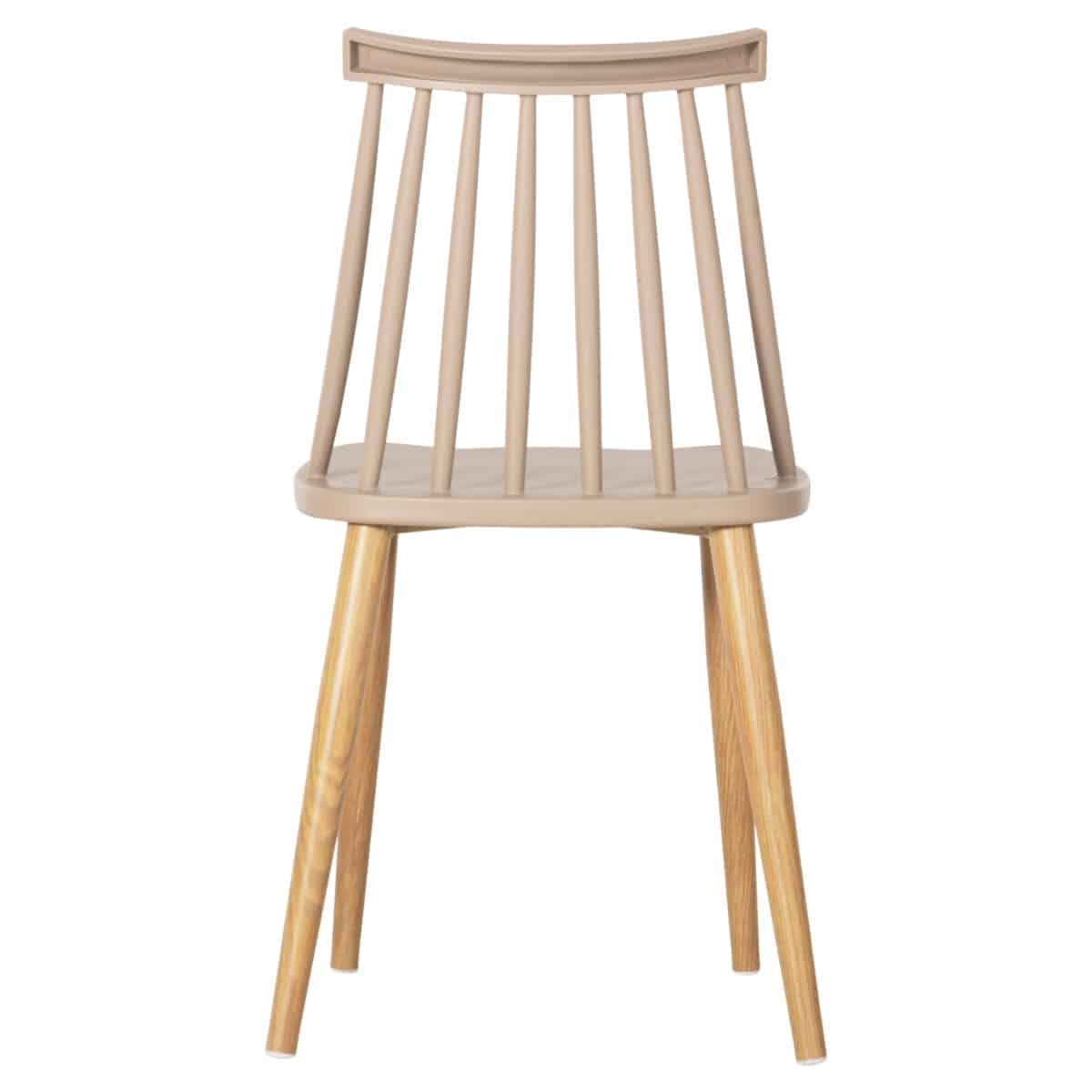 ΚΑΡΕΚΛΑ ΤΡΑΠΕΖΑΡΙΑΣ HM8052.25 VANESSA ΚΑΠΟΥΤΣΙΝΟ ΜΕ ΜΕΤΑΛΛΙΚΑ ΠΟΔΙΑ 42,5x44x81Υ εκ. - Image 6