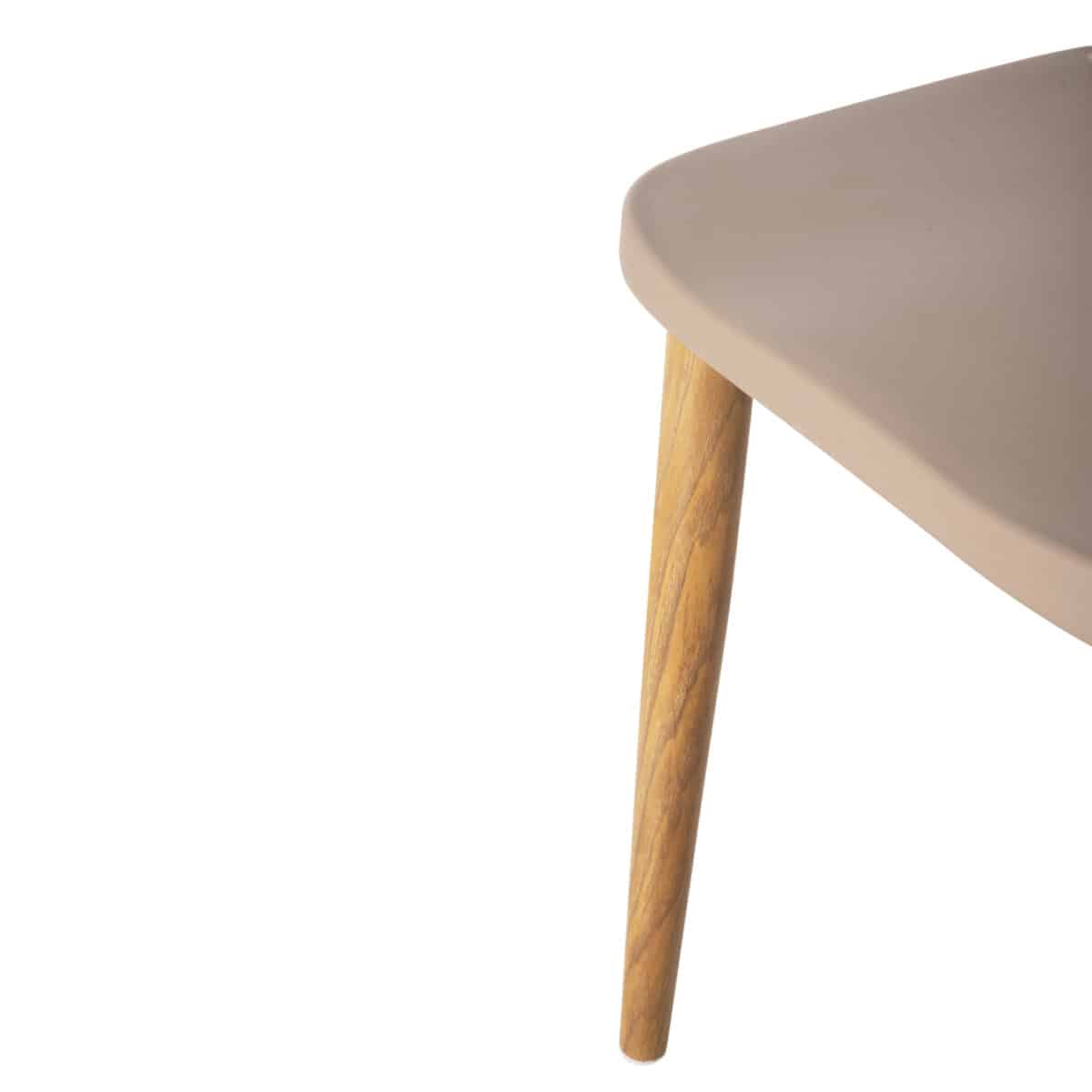 ΚΑΡΕΚΛΑ ΤΡΑΠΕΖΑΡΙΑΣ HM8052.25 VANESSA ΚΑΠΟΥΤΣΙΝΟ ΜΕ ΜΕΤΑΛΛΙΚΑ ΠΟΔΙΑ 42,5x44x81Υ εκ. - Image 10