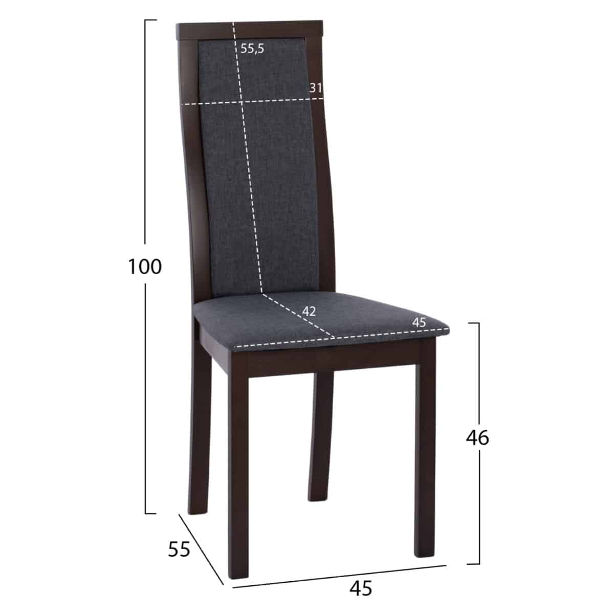 ΚΑΡΕΚΛΑ ΑΠΟ ΟΞΙΑ ΚΑΡΥΔΙ HM9257.01 45x55x100Υ εκ. - Image 2