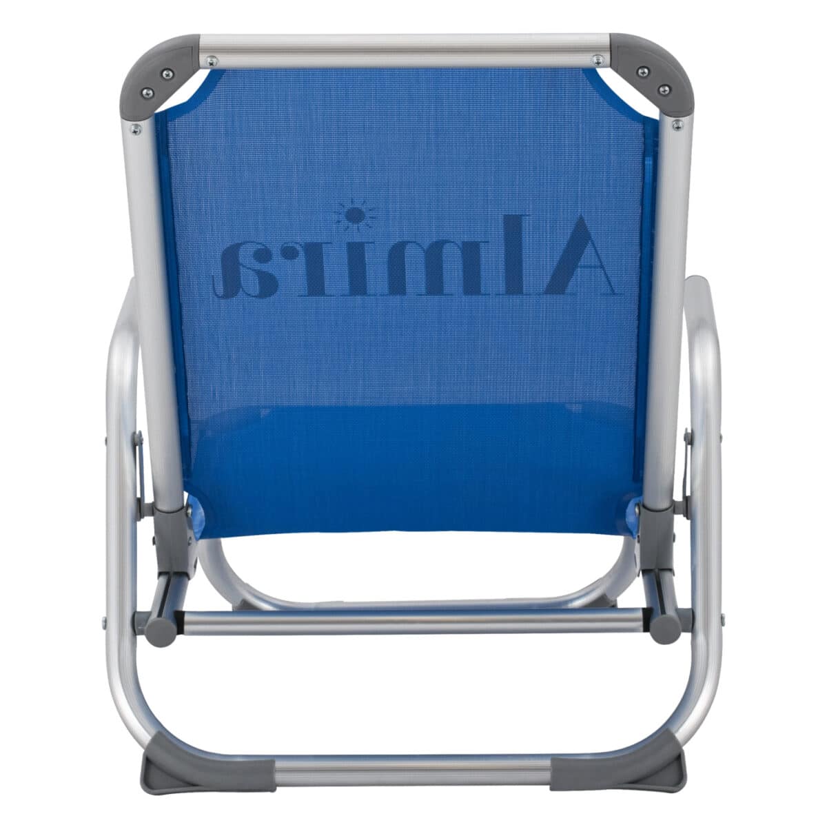 ΚΑΡΕΚΛΑΚΙ ΠΑΡΑΛΙΑΣ ΨΗΛΗ ΠΛΑΤΗ ALMIRA HM5053.01 ΒΑΡΕΩΣ ΤΥΠΟΥ ΜΠΛΕ ΑΛΟΥΜΙΝΙΟΥ 56x70x66 cm. - Image 6